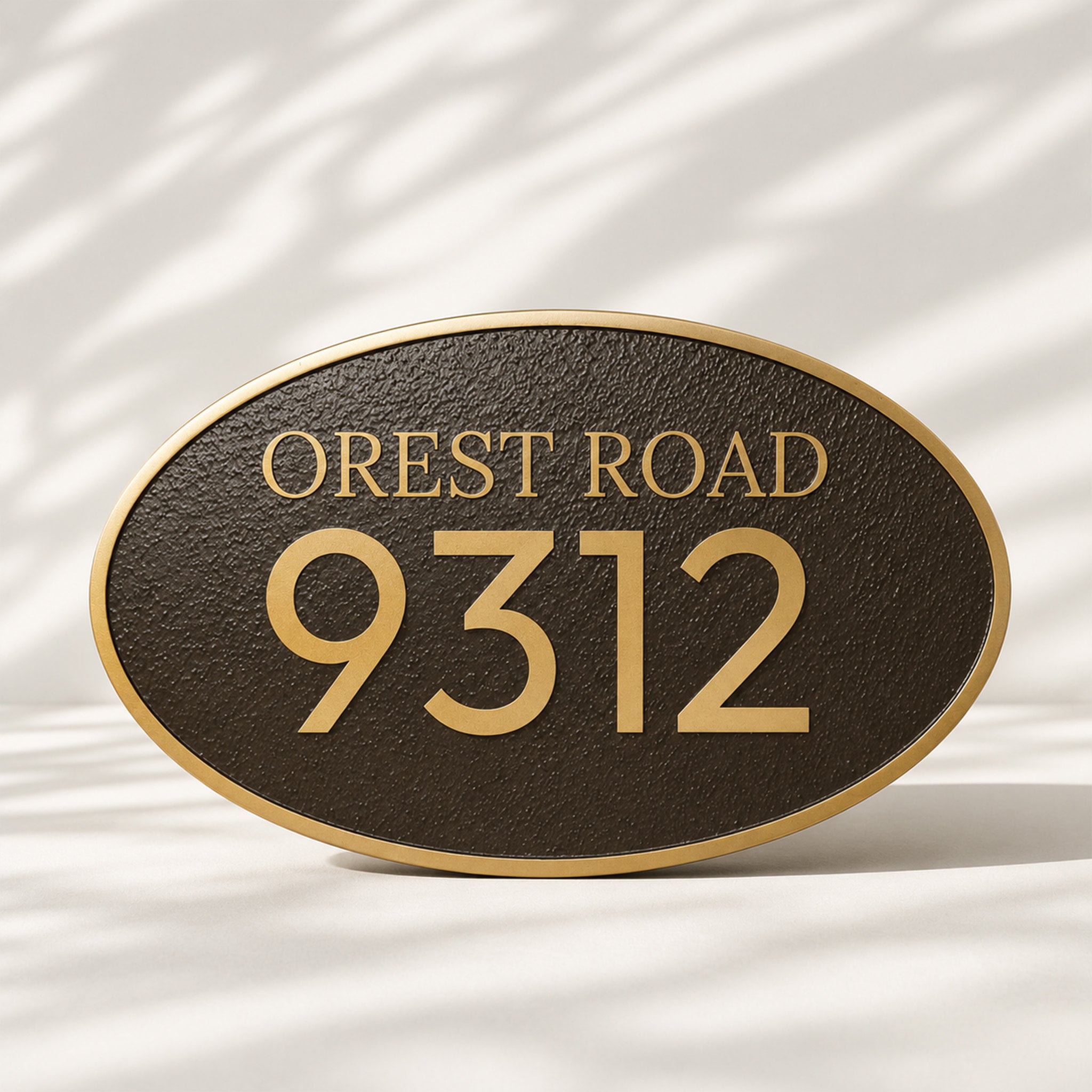 Historical Metal Address Sign