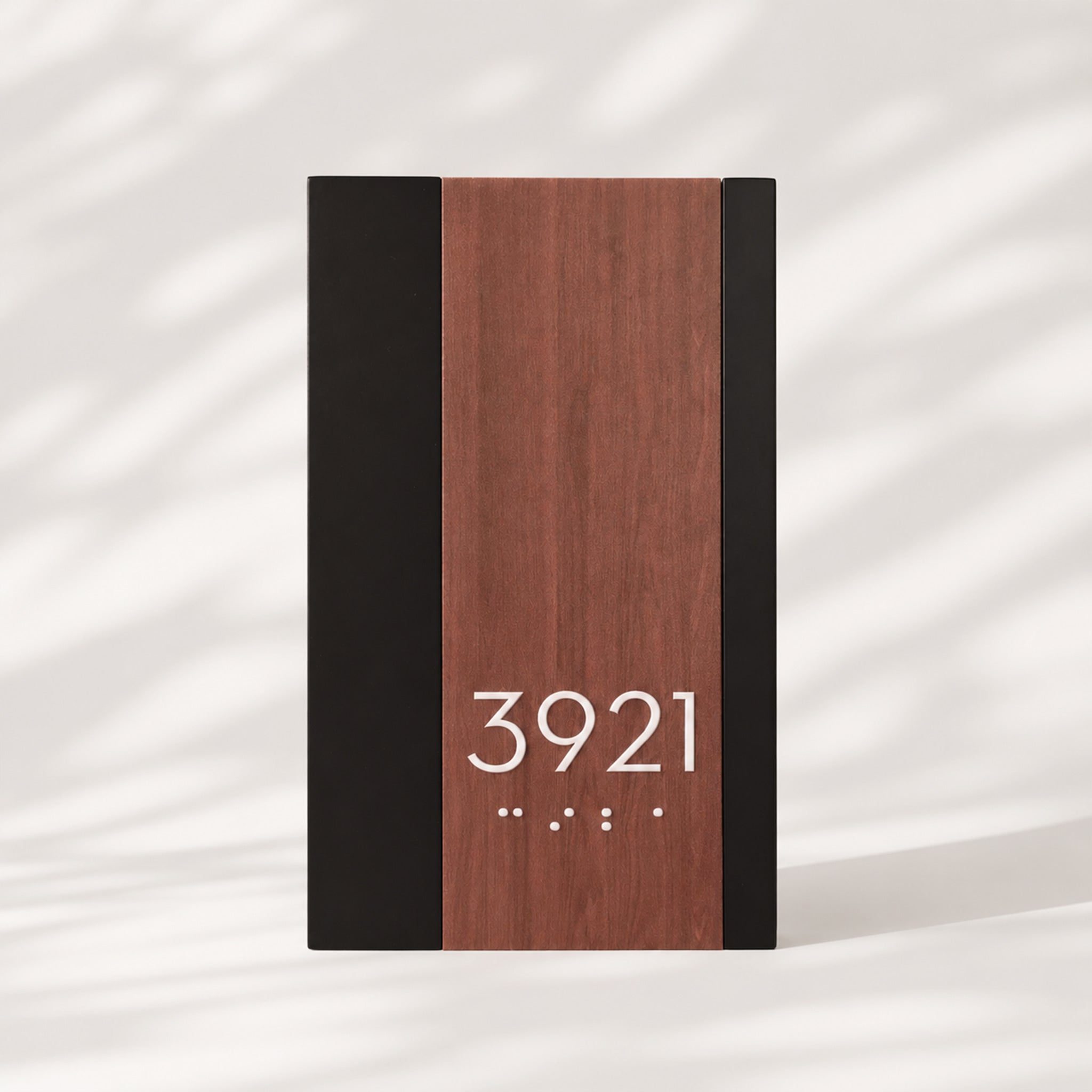Wooden Braille Door Sign