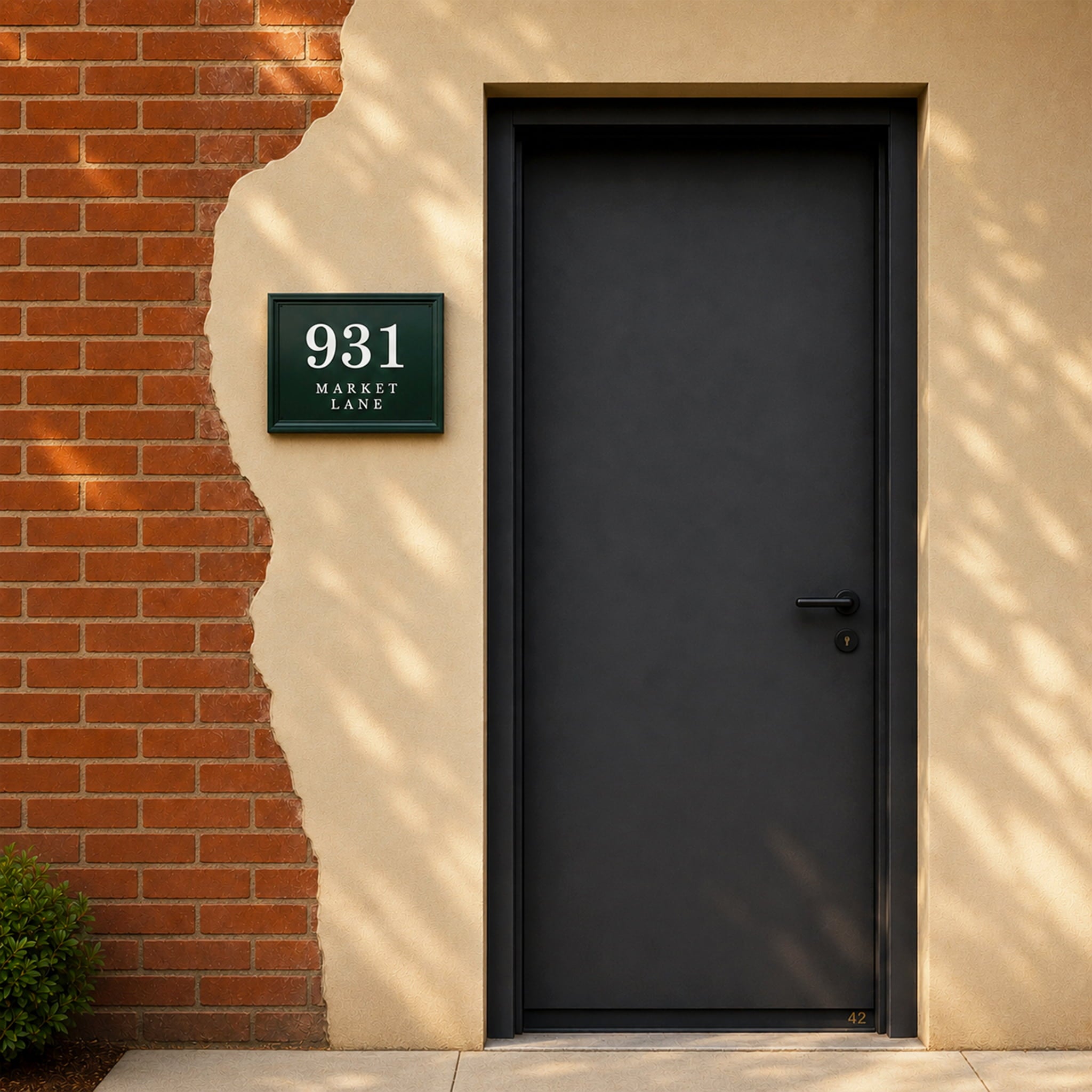 Vintage House Number Sign