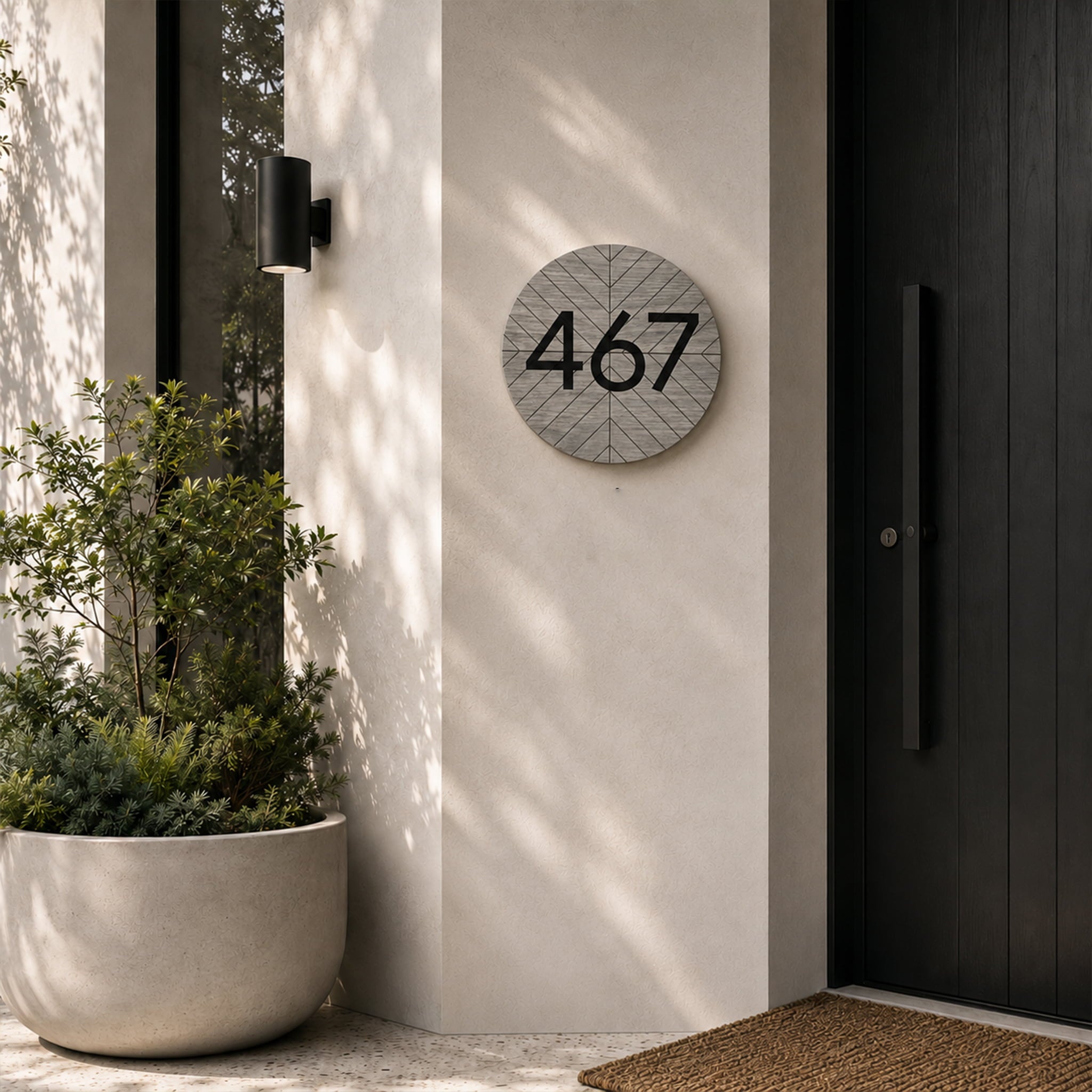 Wooden 3D House Number Signs