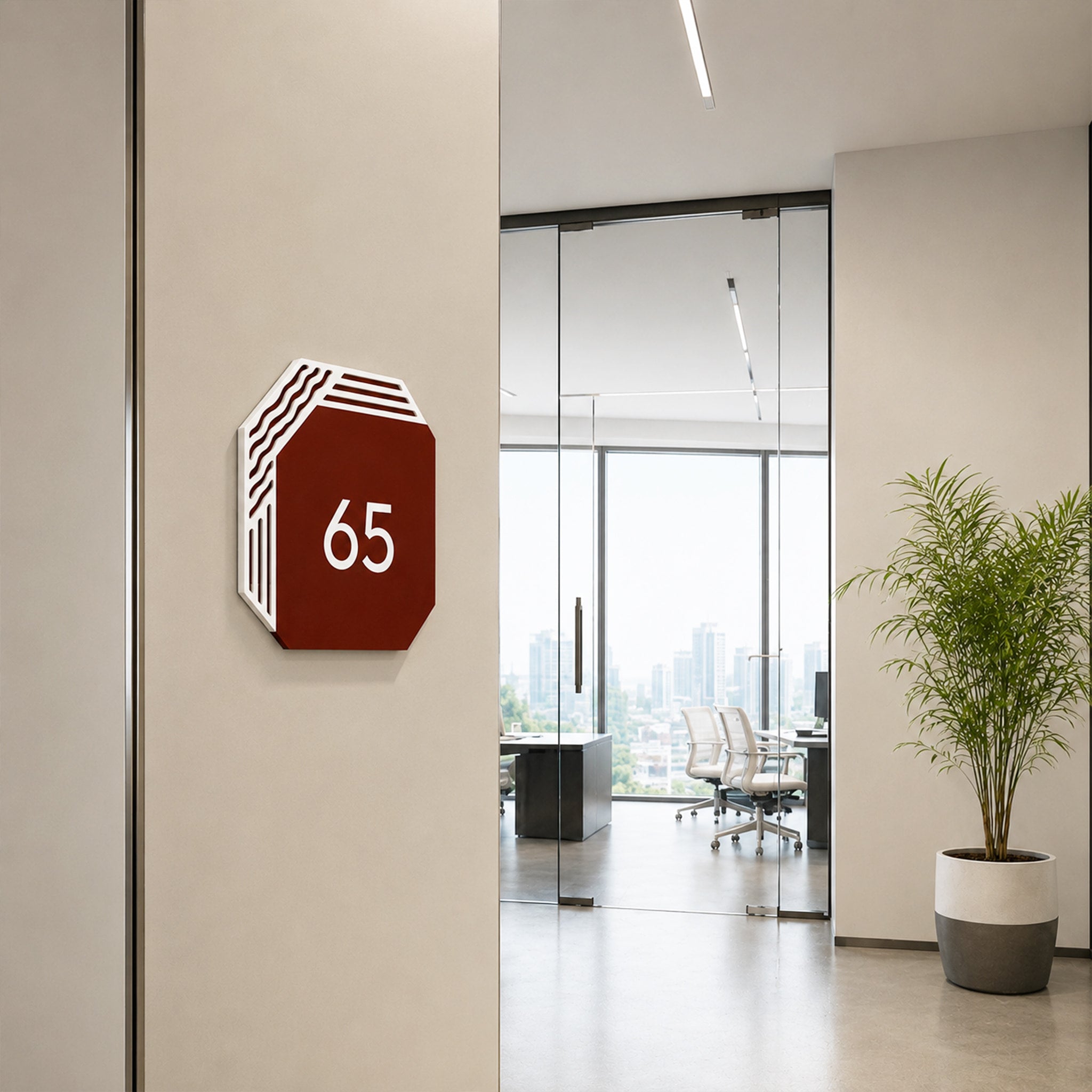 Door Number Sign