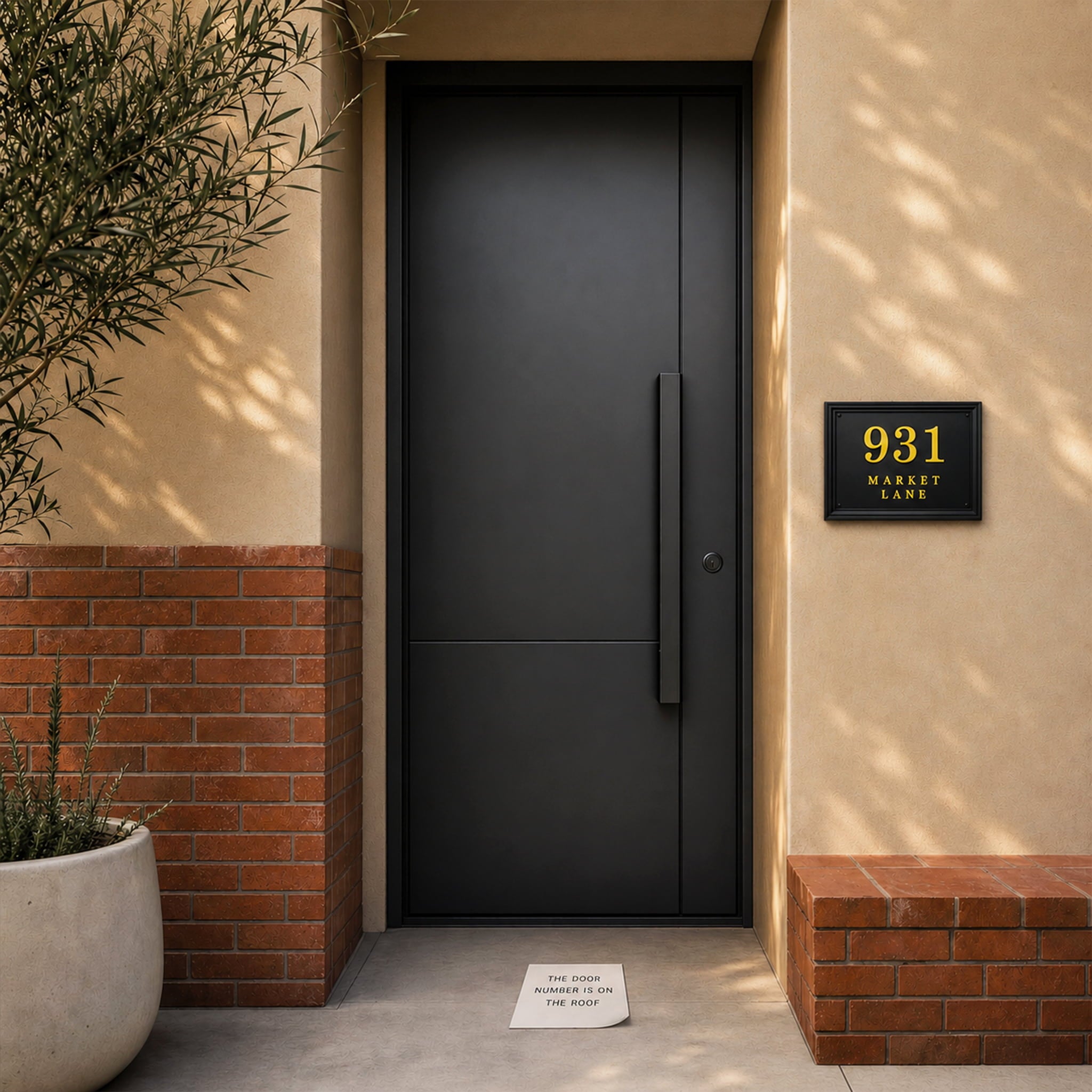 Vintage House Number Sign