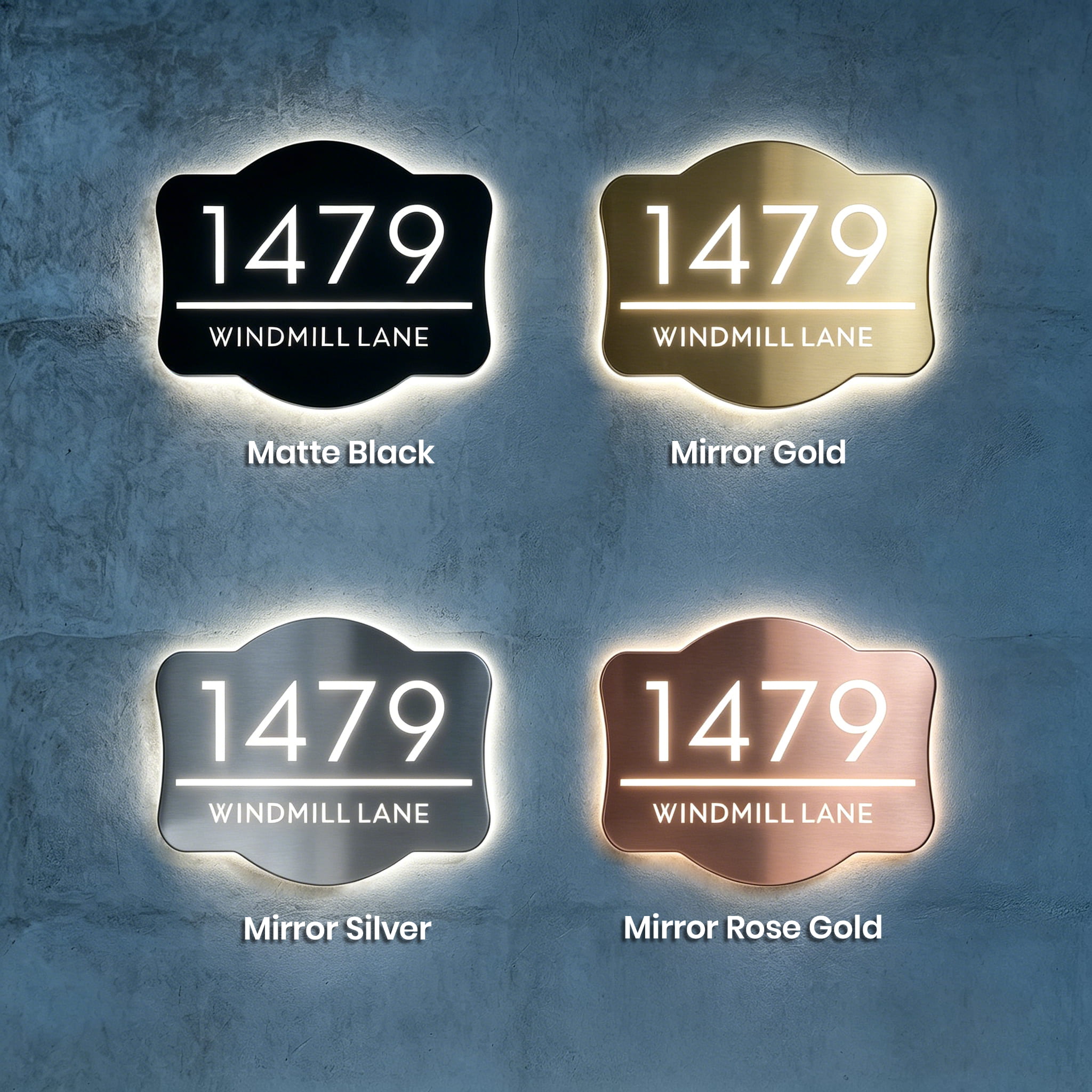 Vintage Address Plaque