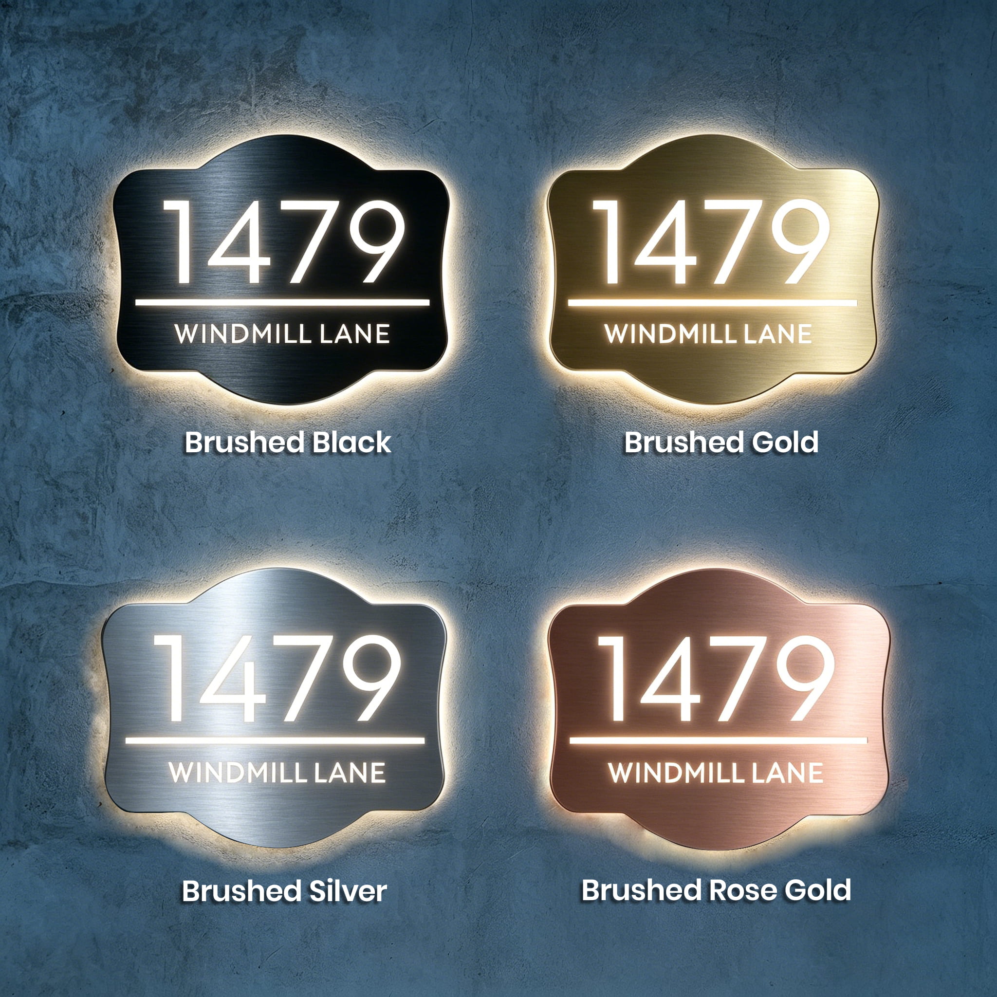Vintage Address Plaque