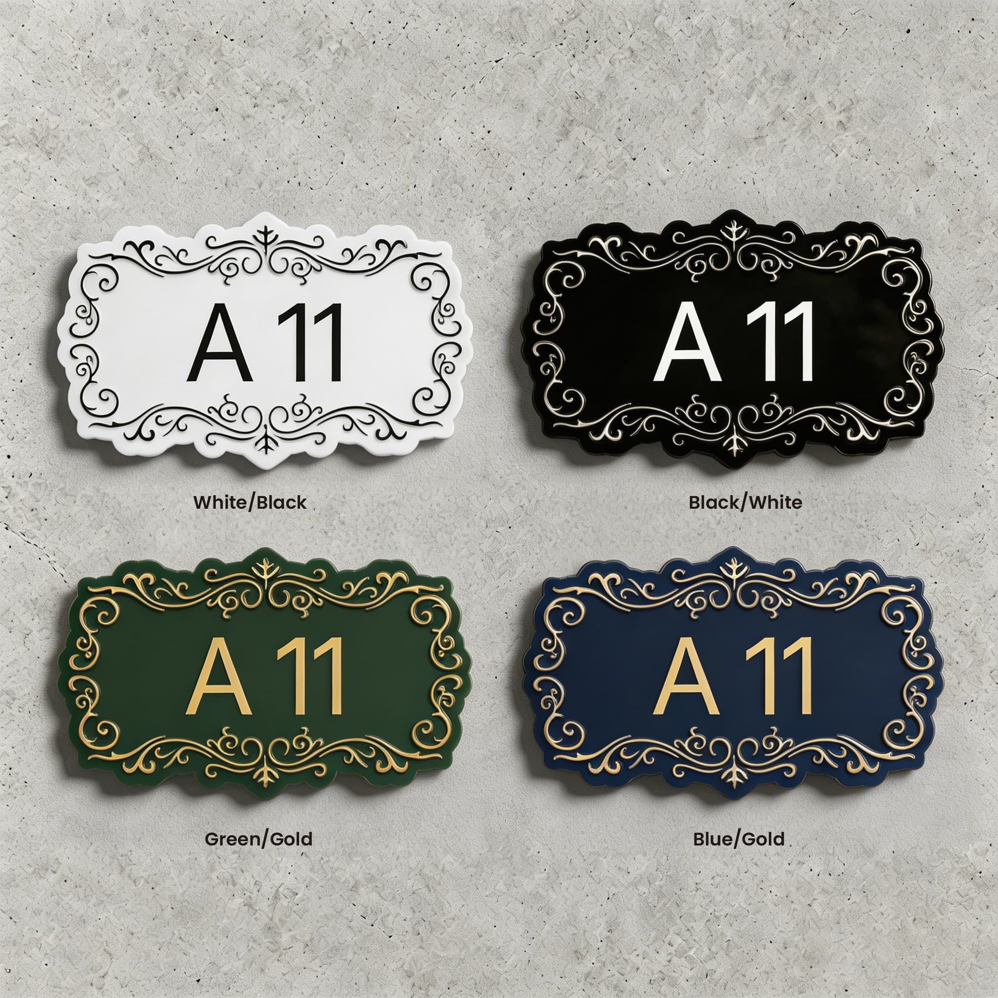 Vintage Metal Door Sign