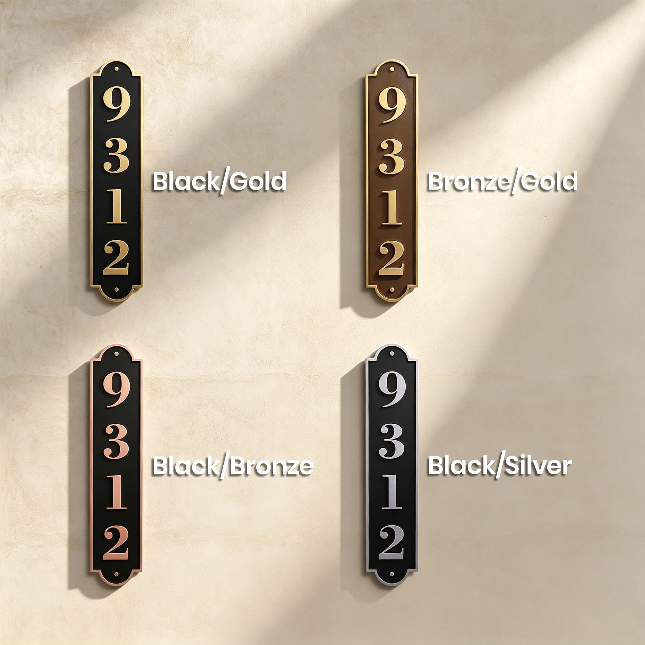 Aluminum Metal Address Plaque