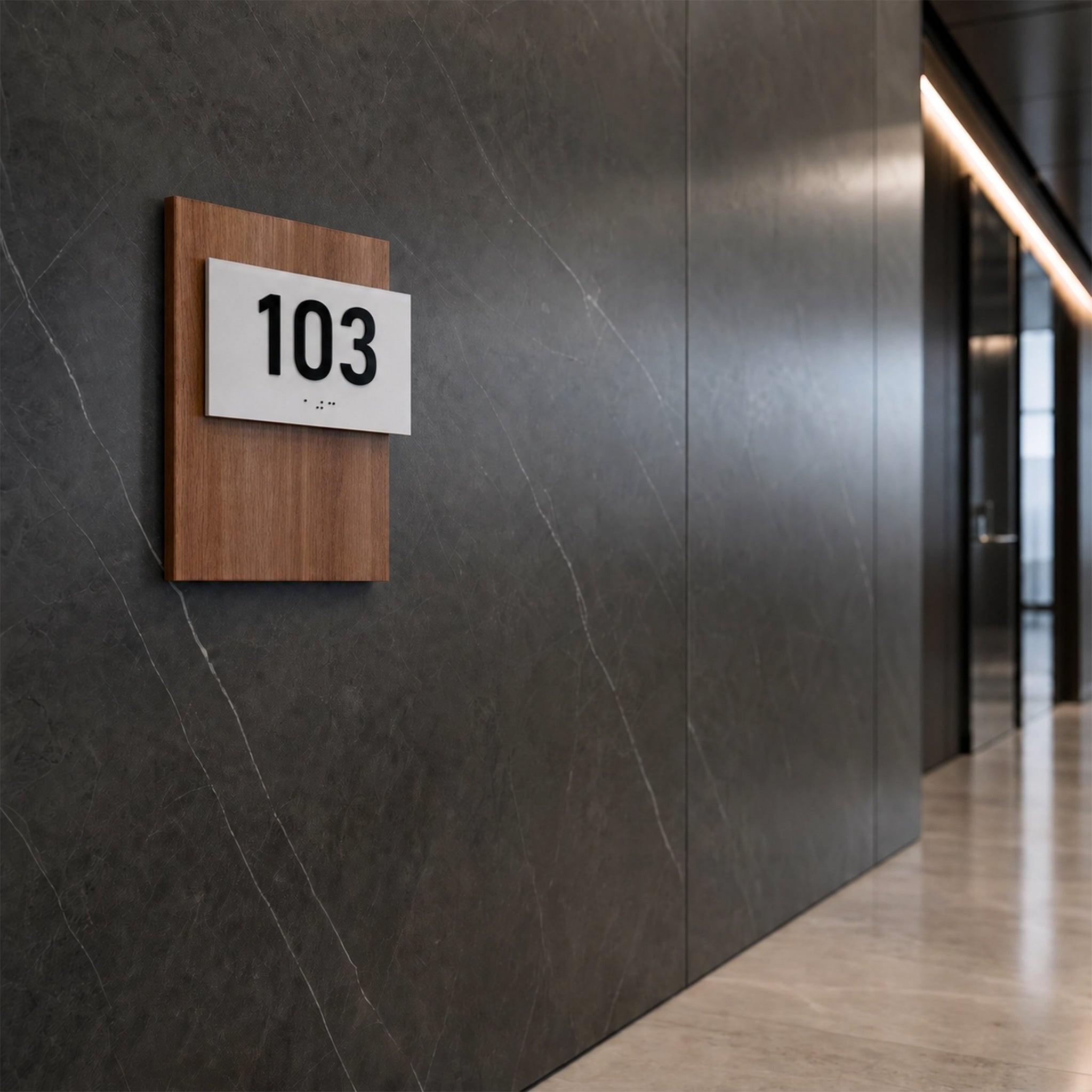 Acrylic Number Door Sign