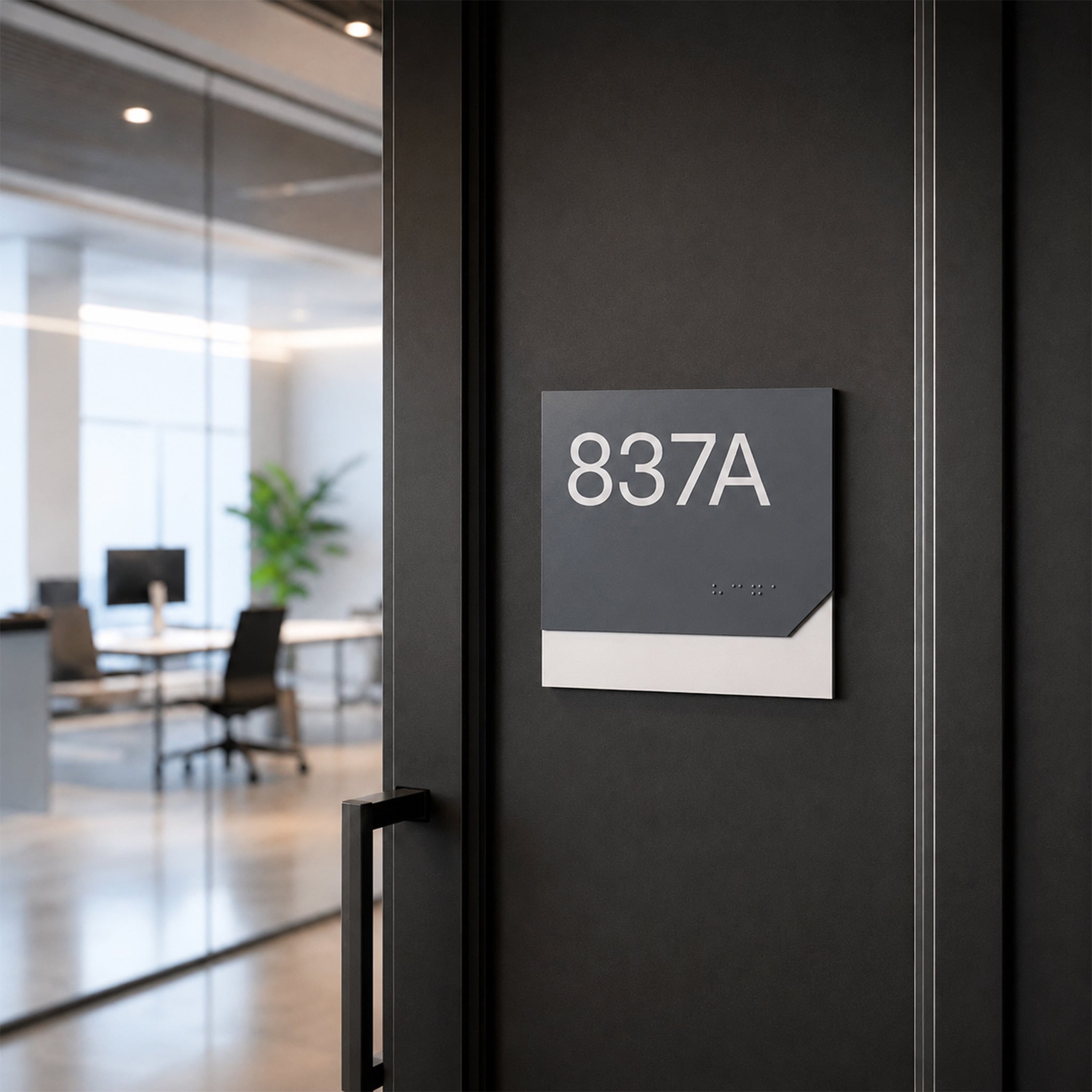 Acrylic Braille Door Sign