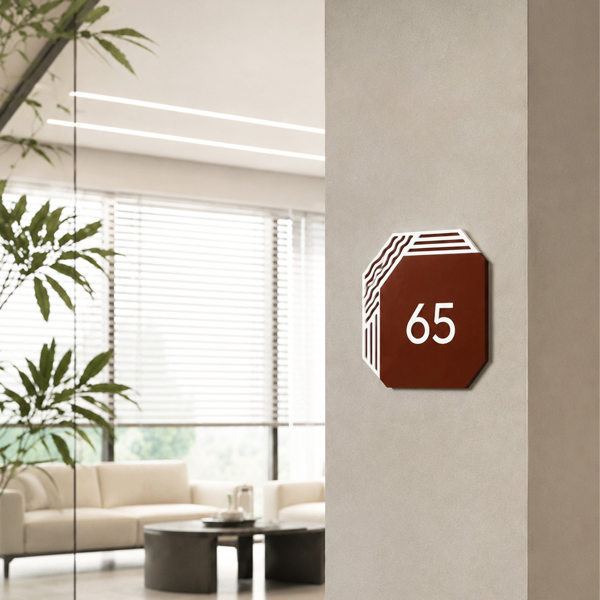 Door Number Sign