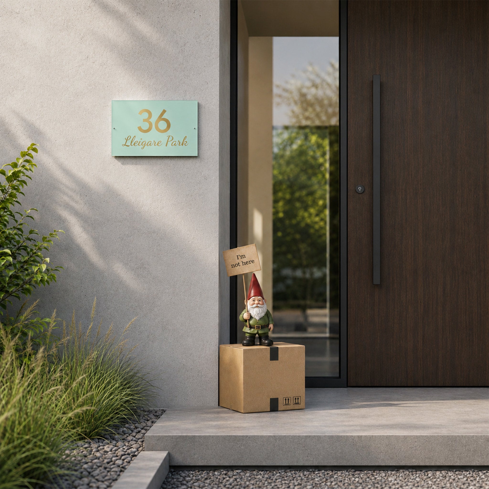 Acrylic House Address Number Sign
