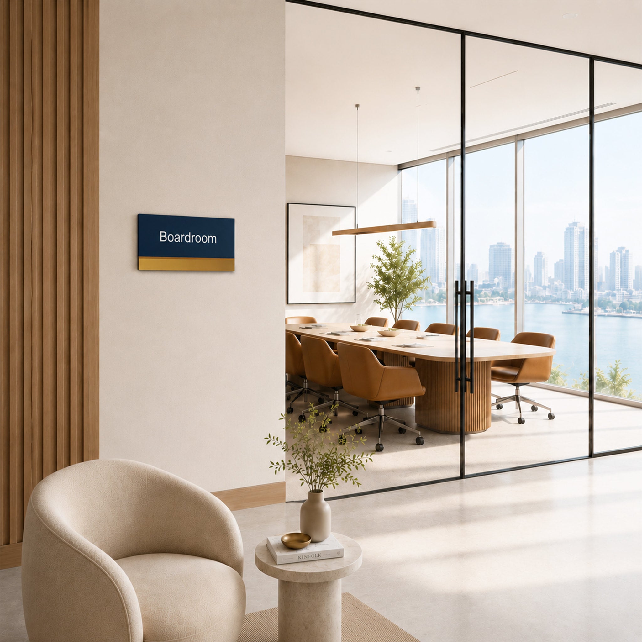 Metal Office Door Sign