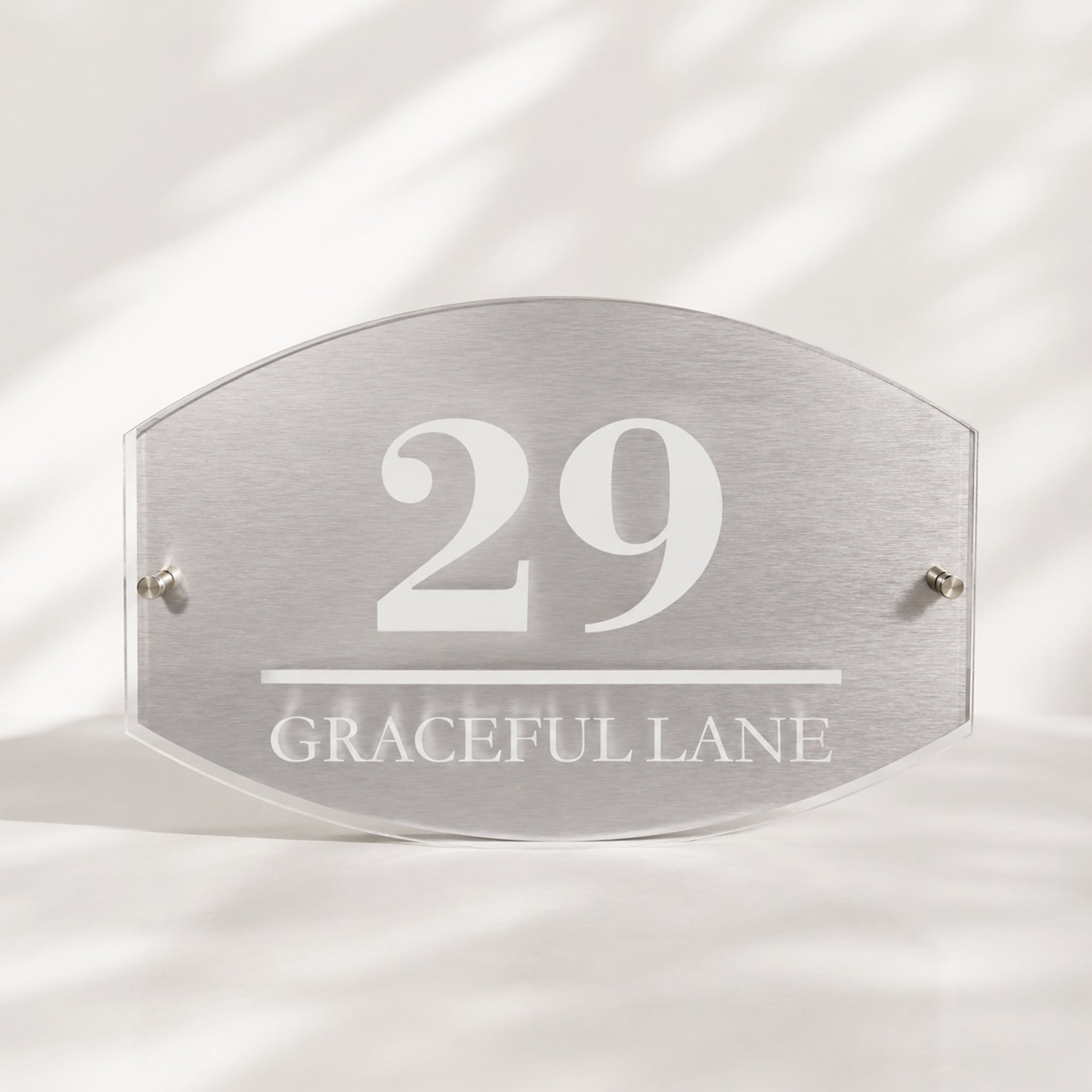 Acrylic House Address Number Sign