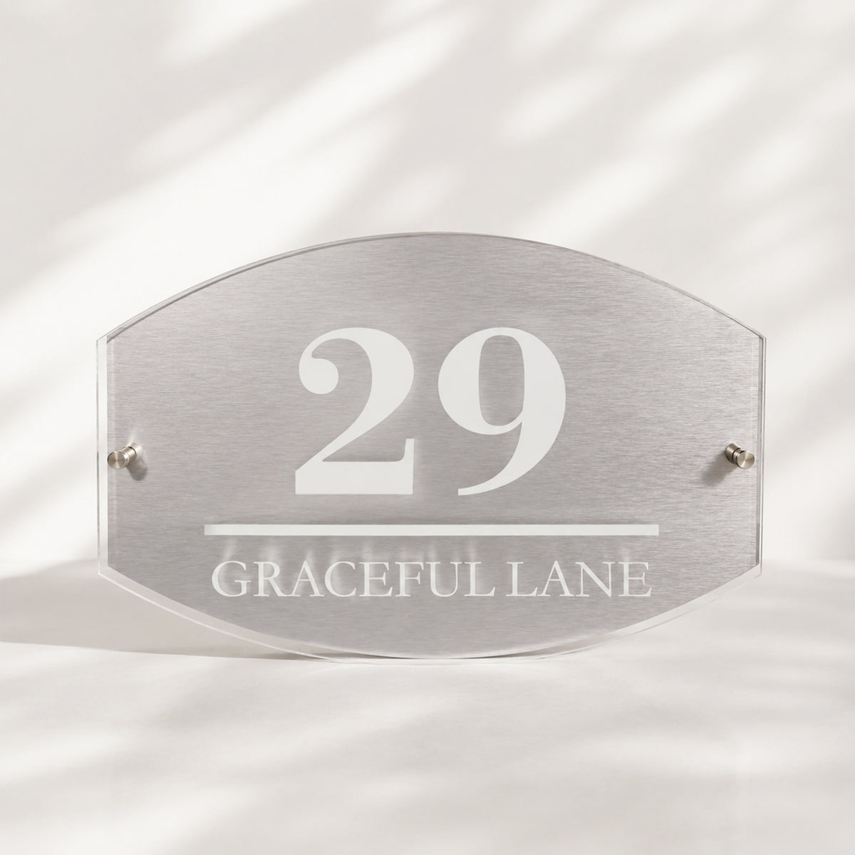 Acrylic House Address Number Sign
