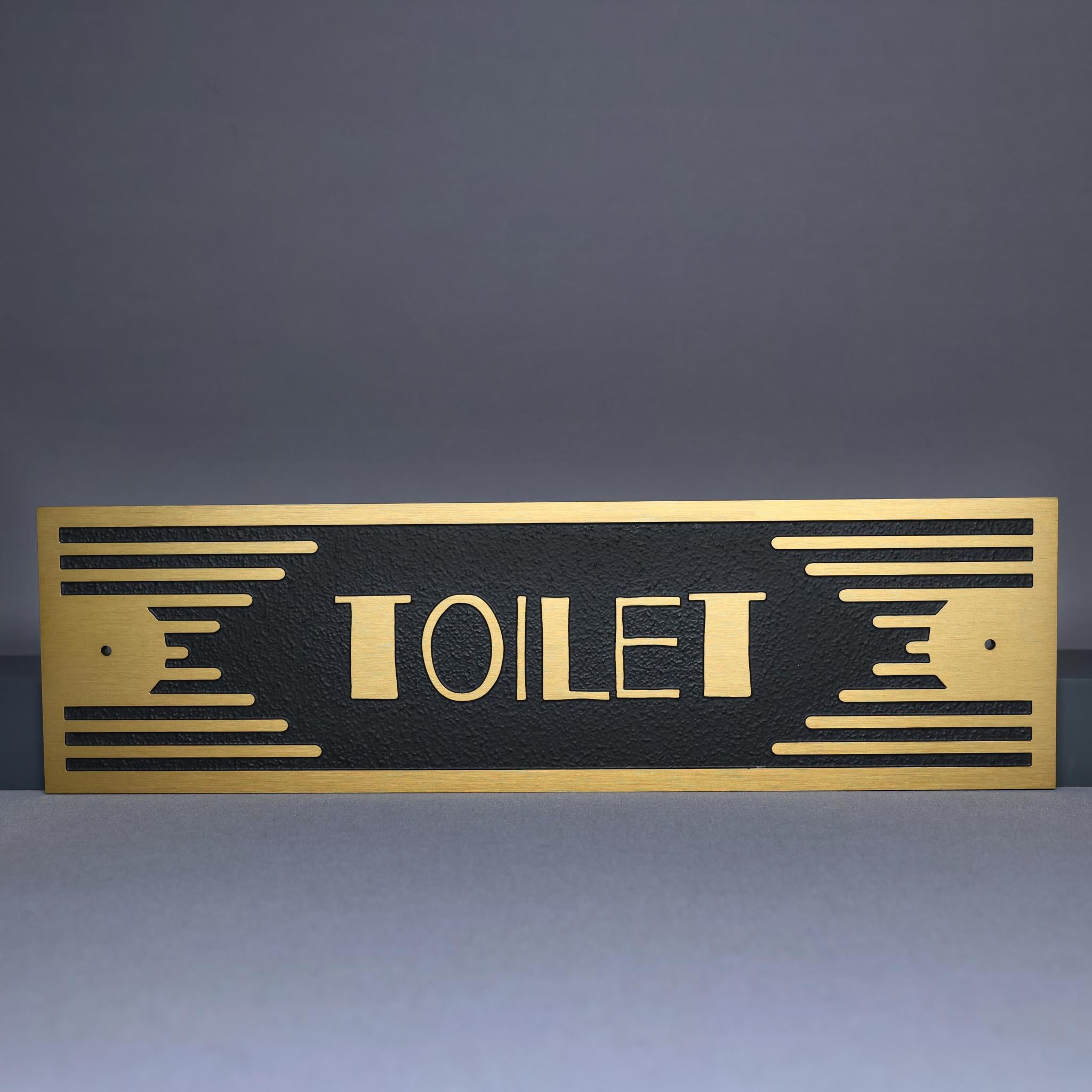 Custom Metal Toilet/Bathroom Signs