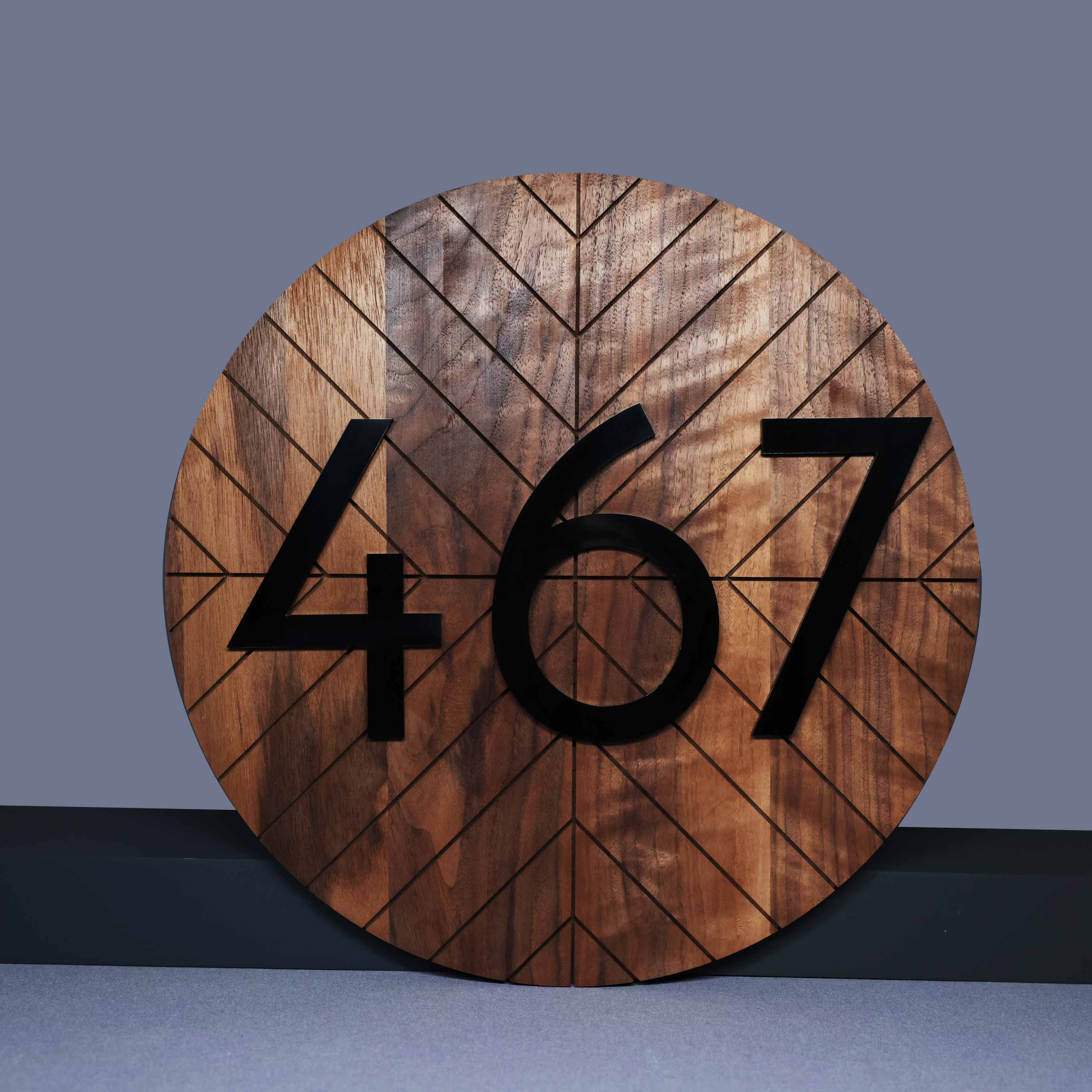 Wooden 3D House Number Signs