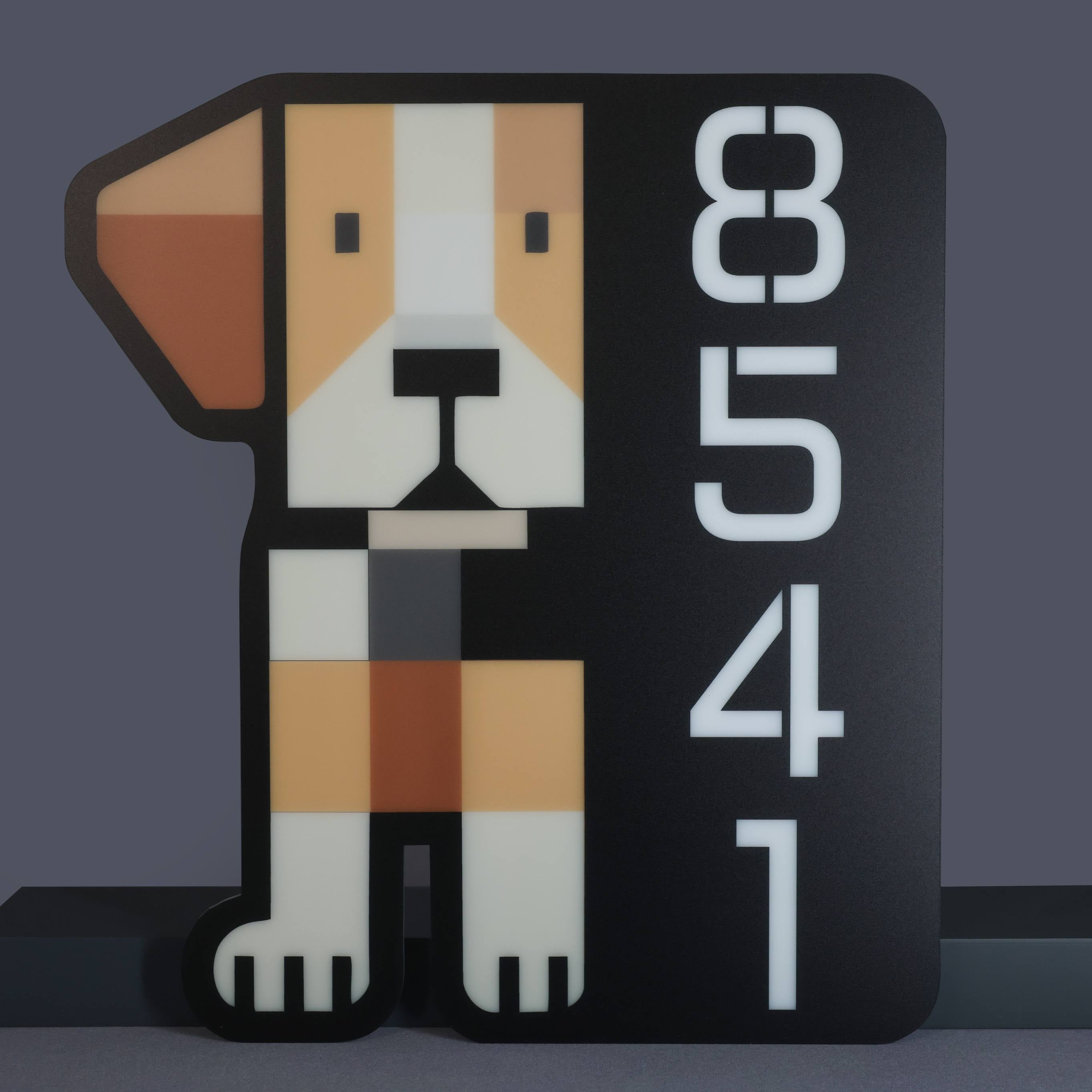 Dog House Number Plaque
