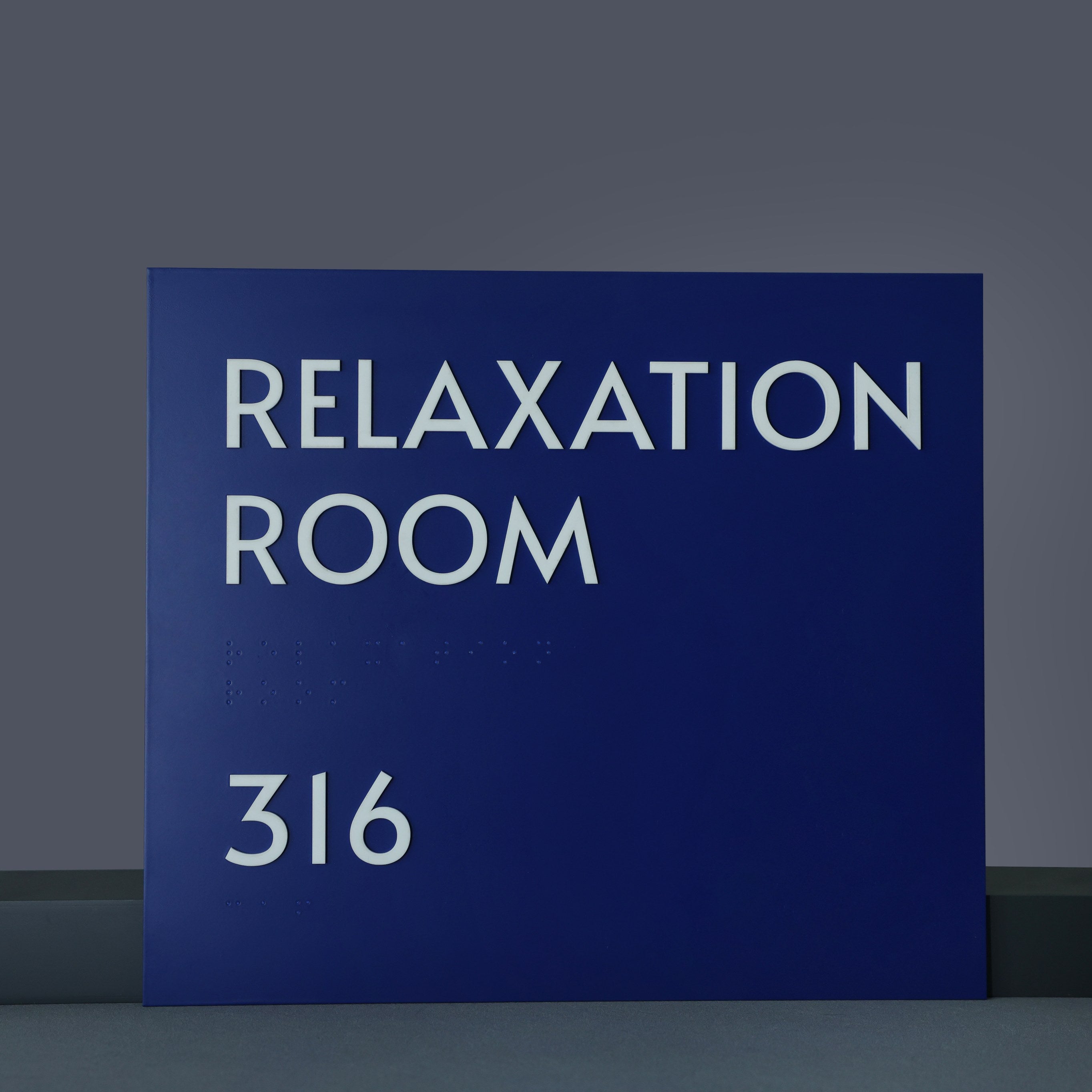 Multi-Colors Acrylic 3D Braille Door Sign