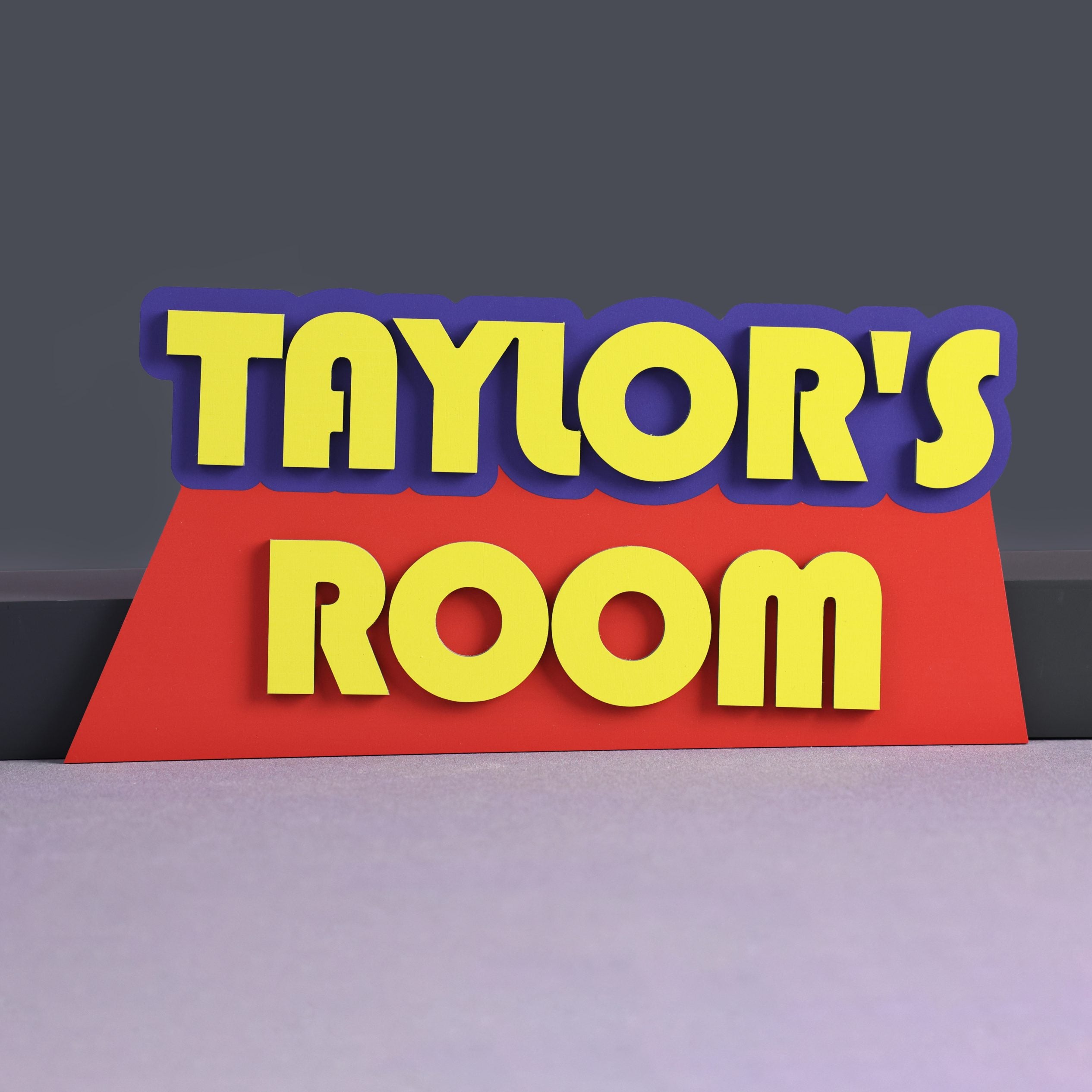 Kids Door Name Sign For Toy Room/Bedroom