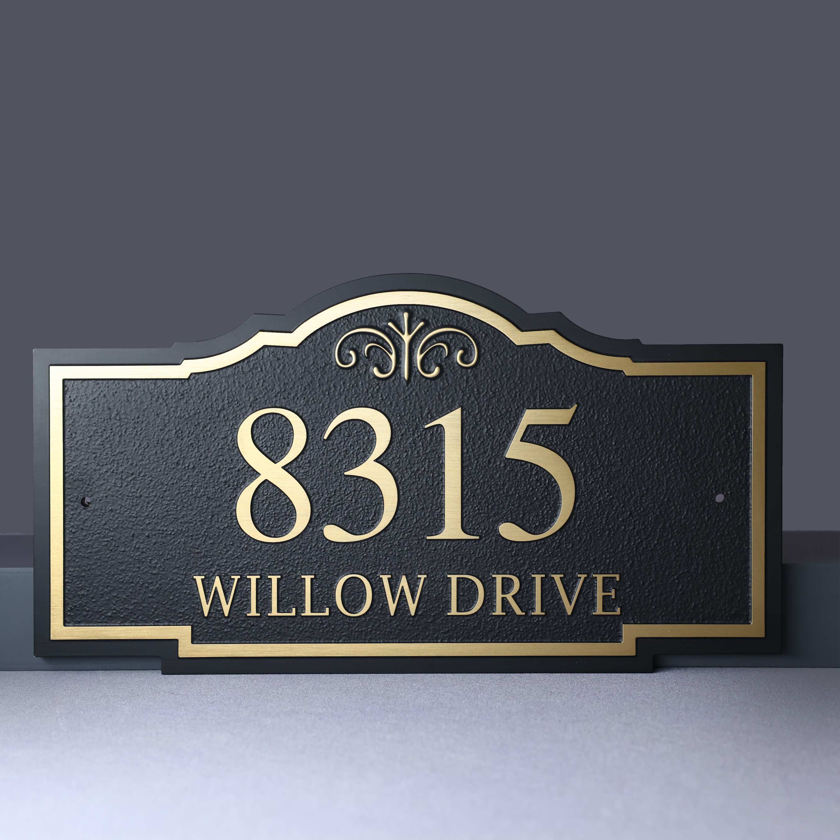Metal Address Plaque