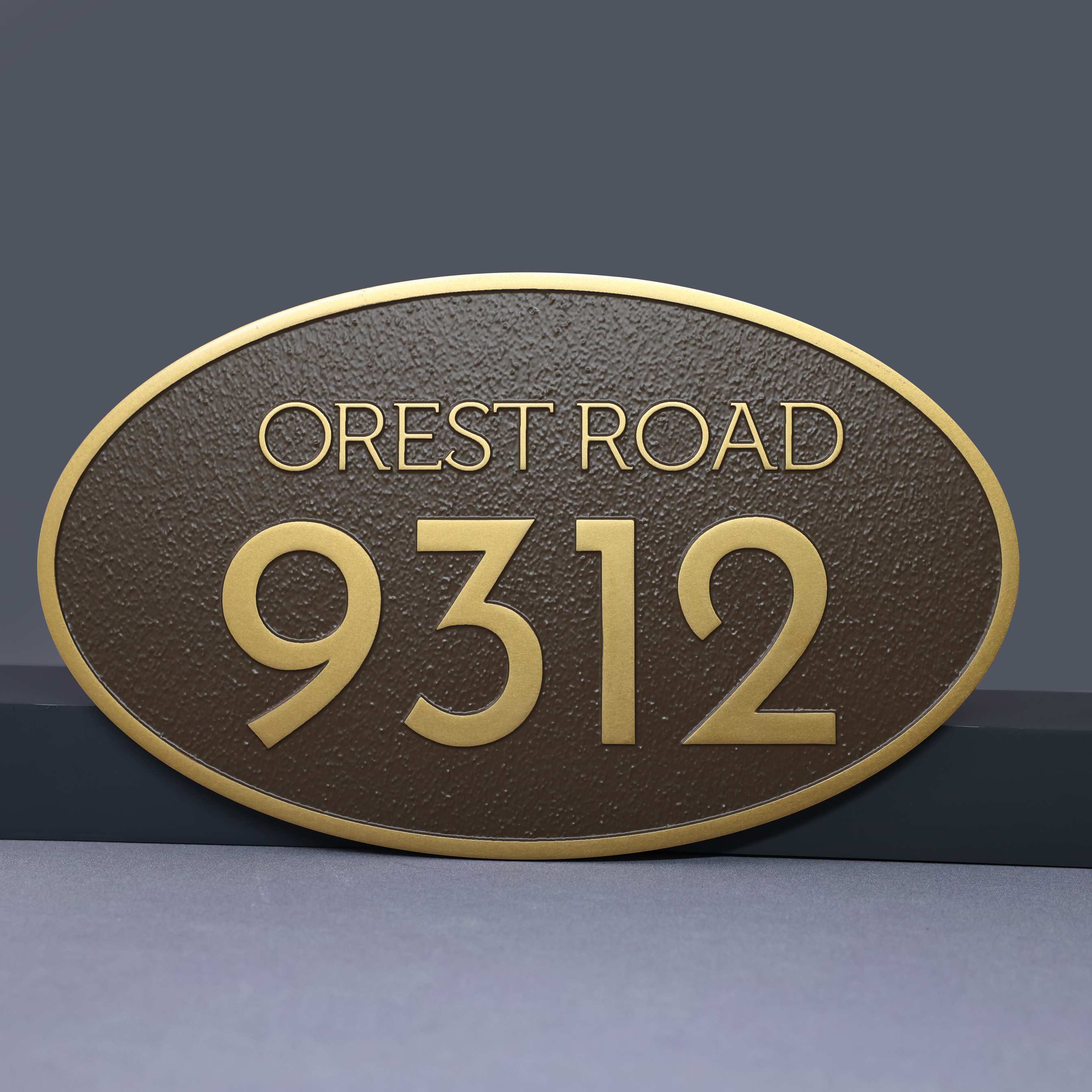 Historical Metal Address Sign