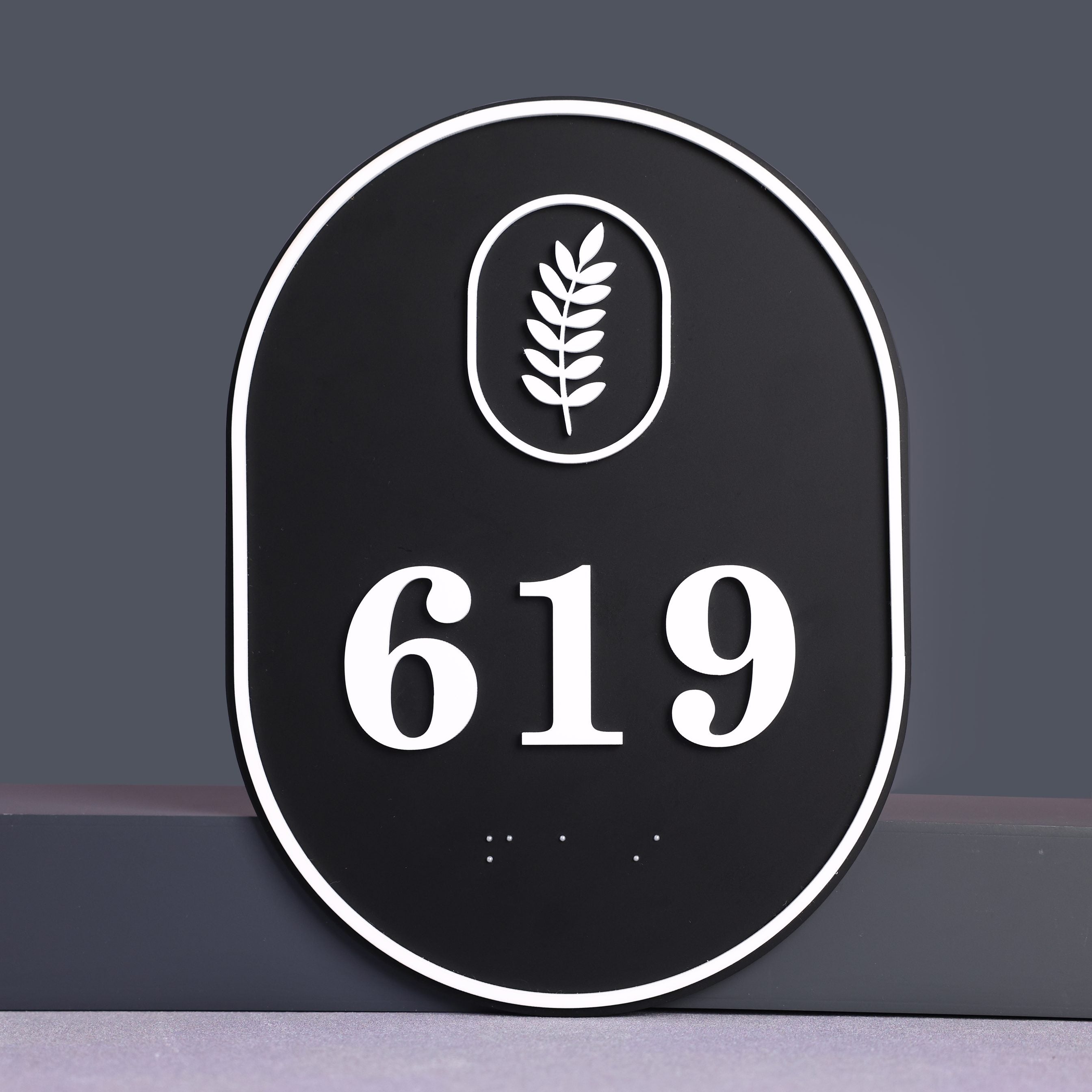 ADA Room Number Sign