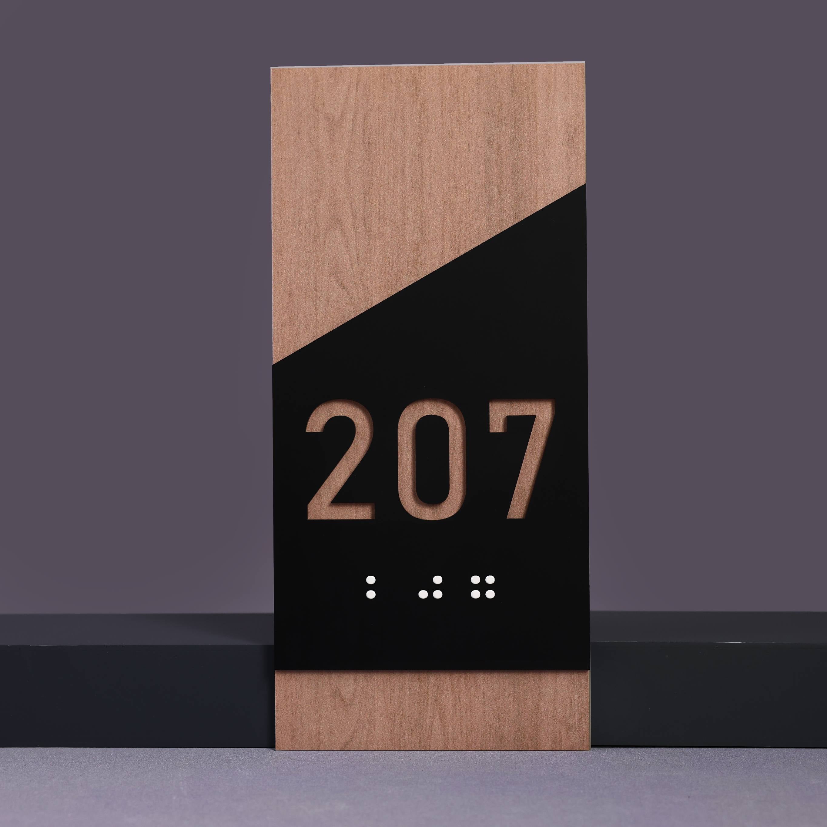 Apartment Door Number Sign