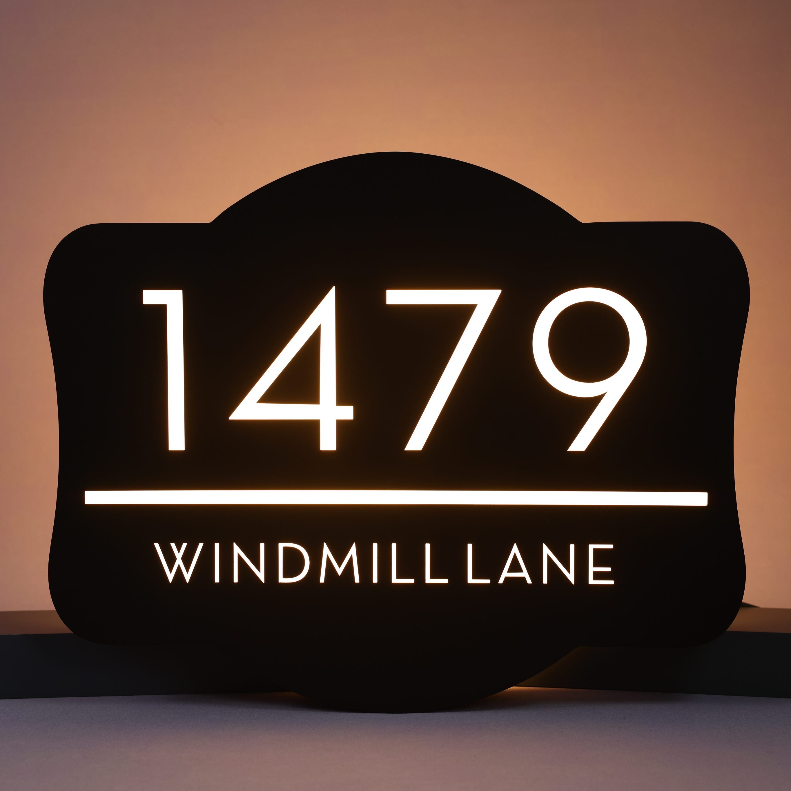 Vintage Address Plaque