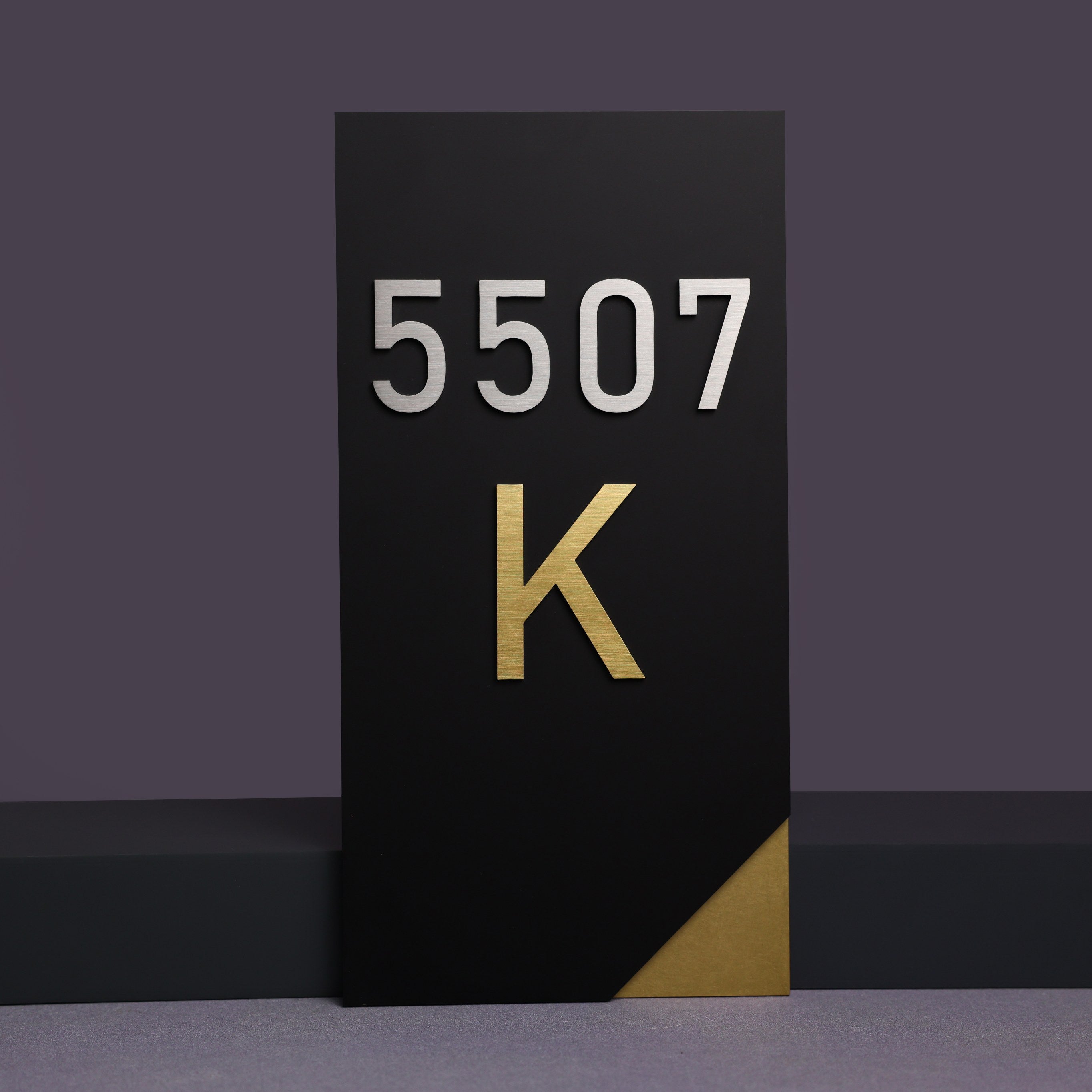 Apartment Door Number Sign