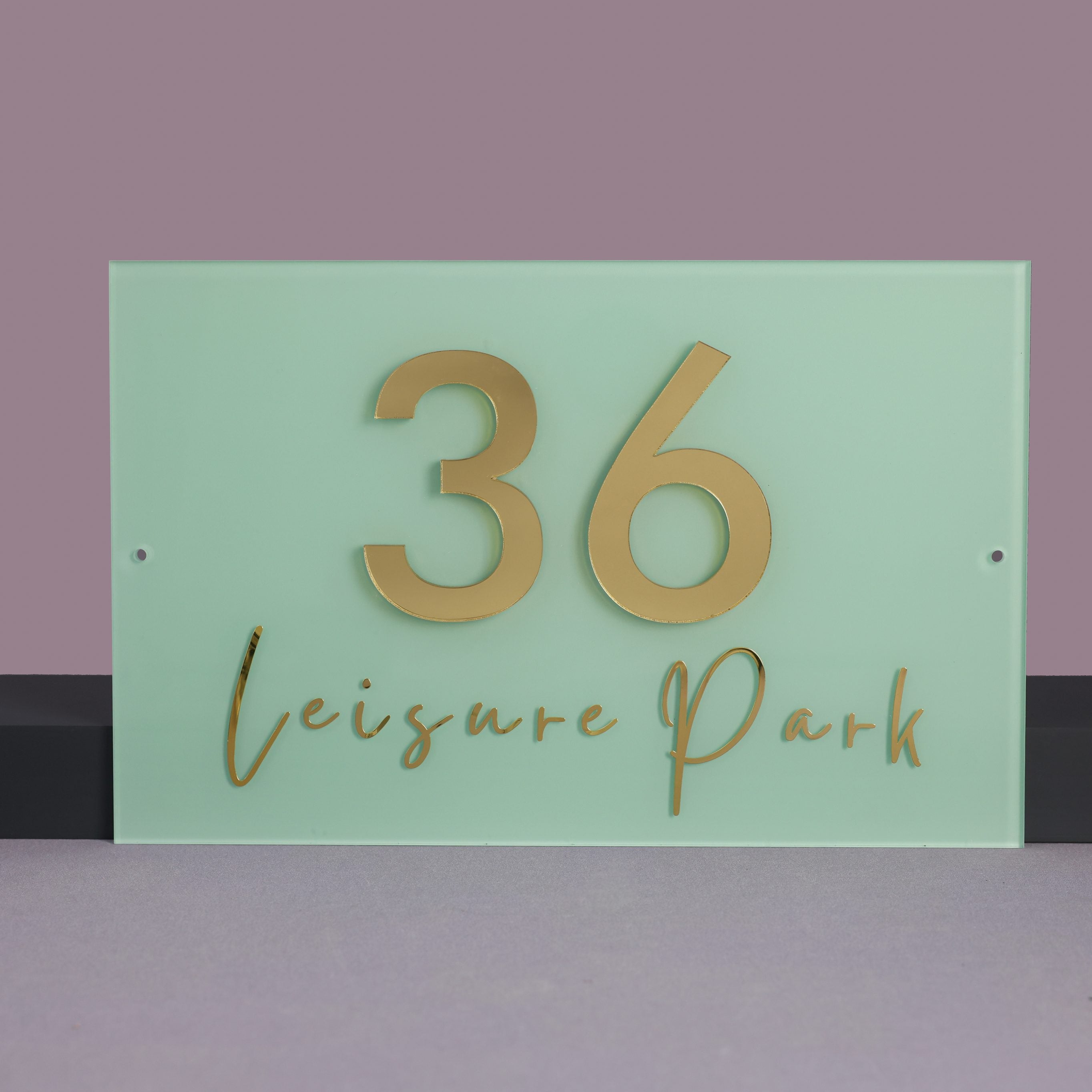 Acrylic House Address Number Sign