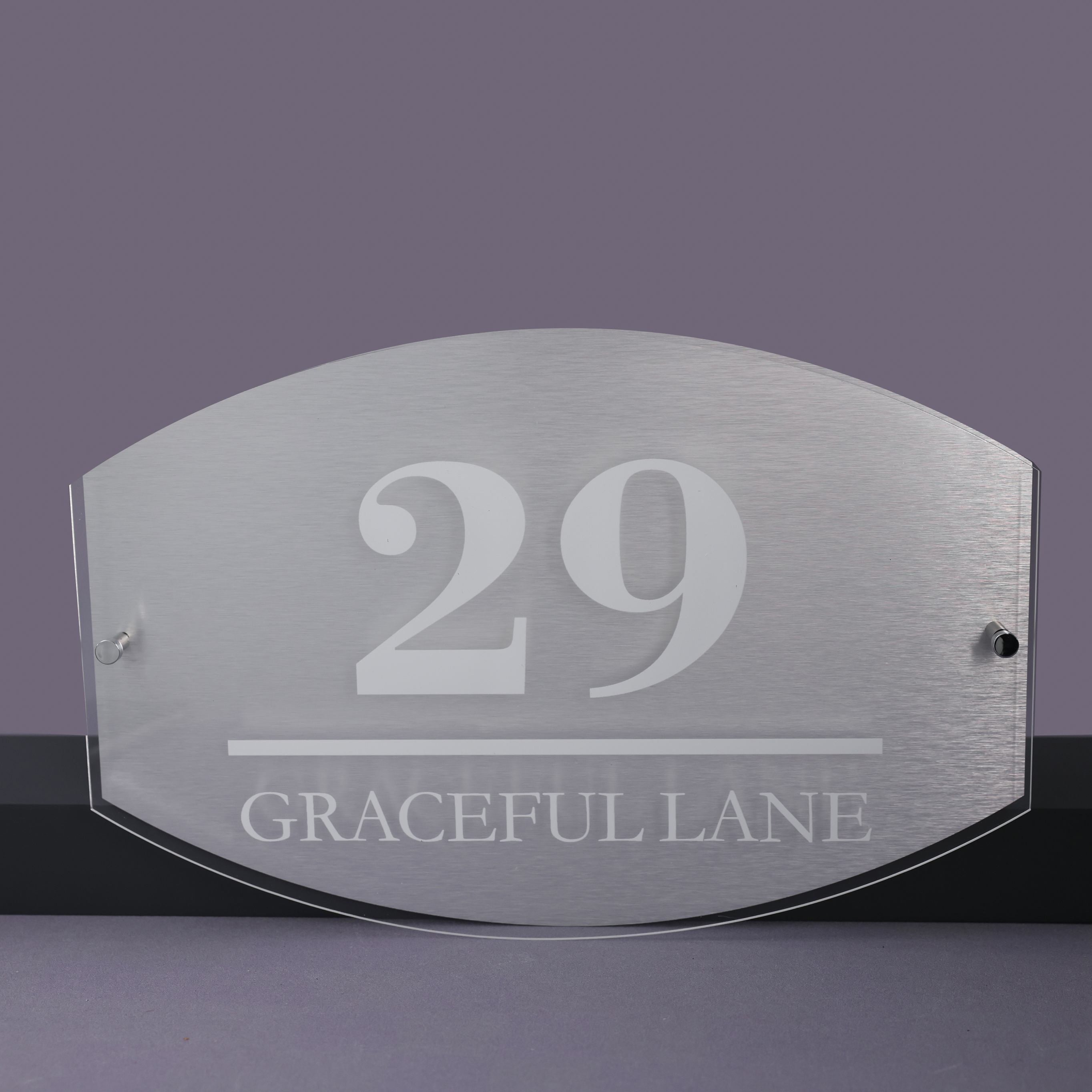 Acrylic House Address Number Sign