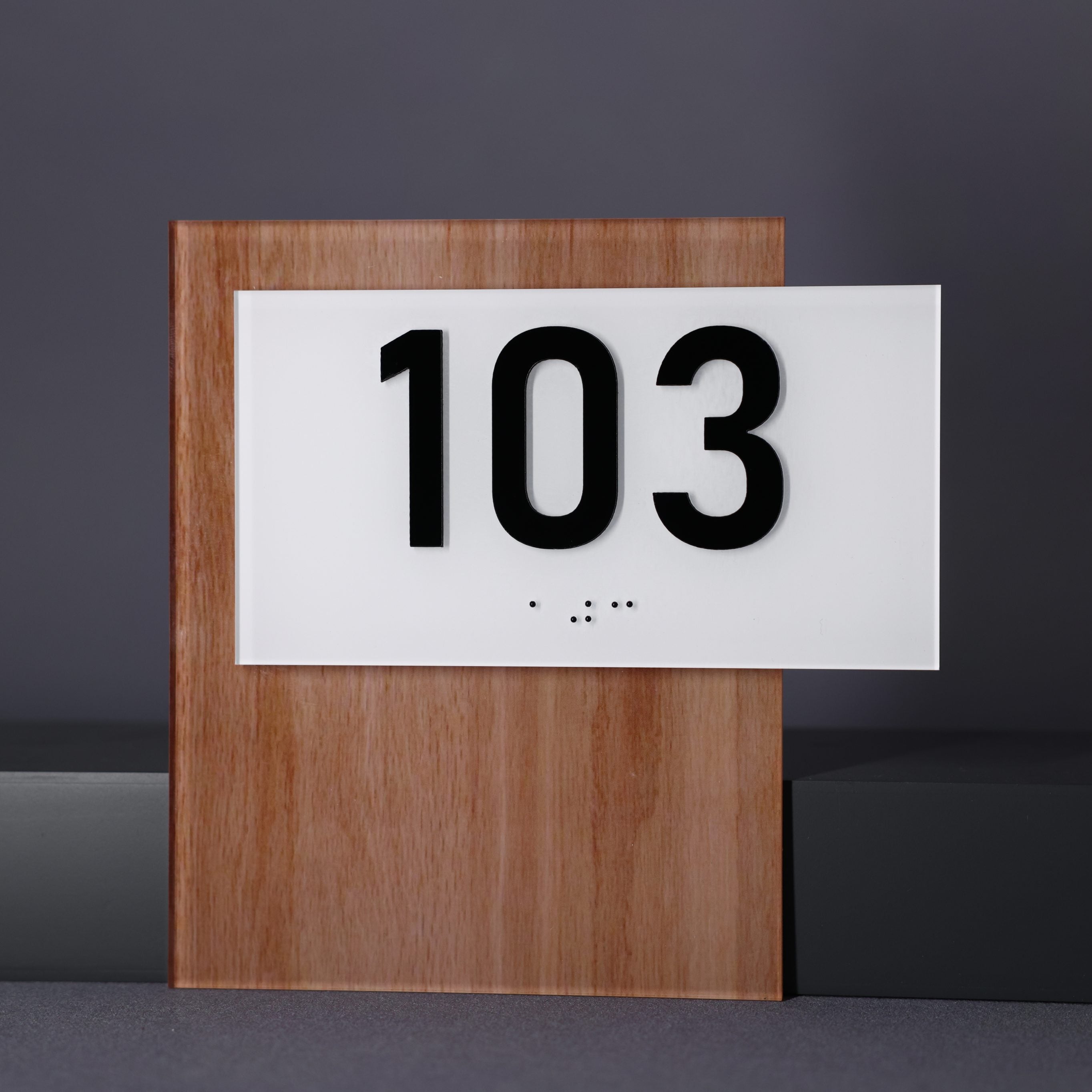 Acrylic Number Door Sign