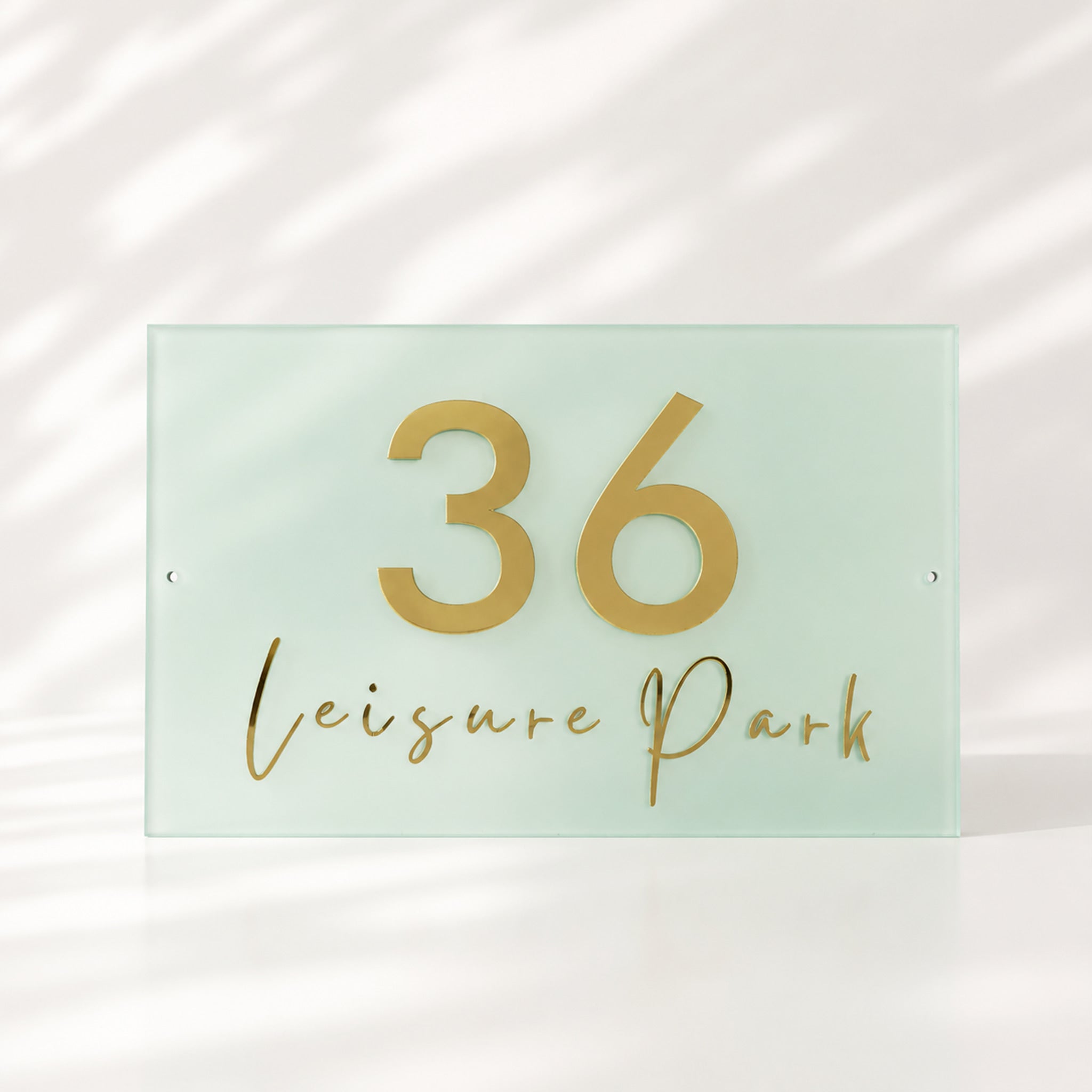 Acrylic House Address Number Sign