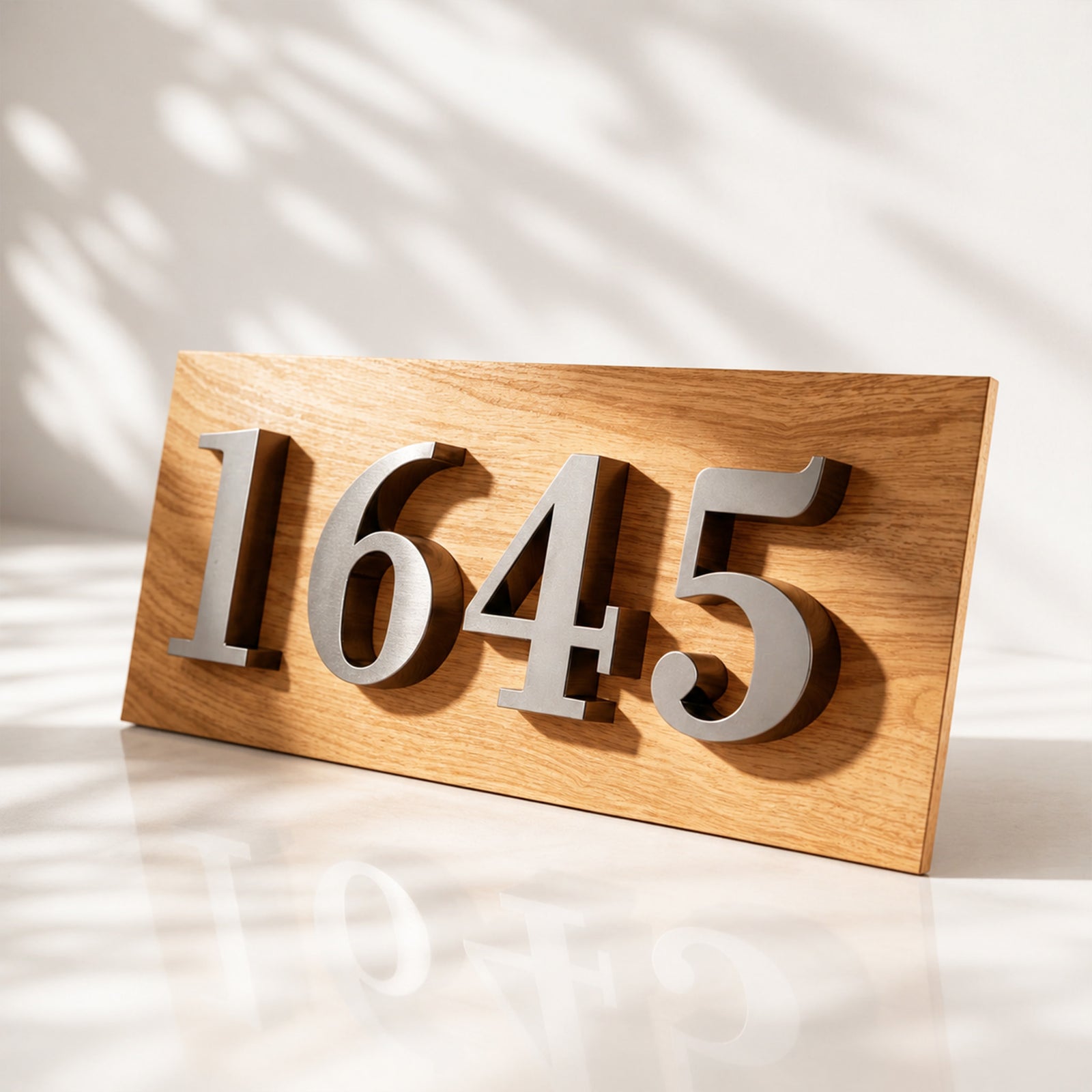 Modern House Number Sign