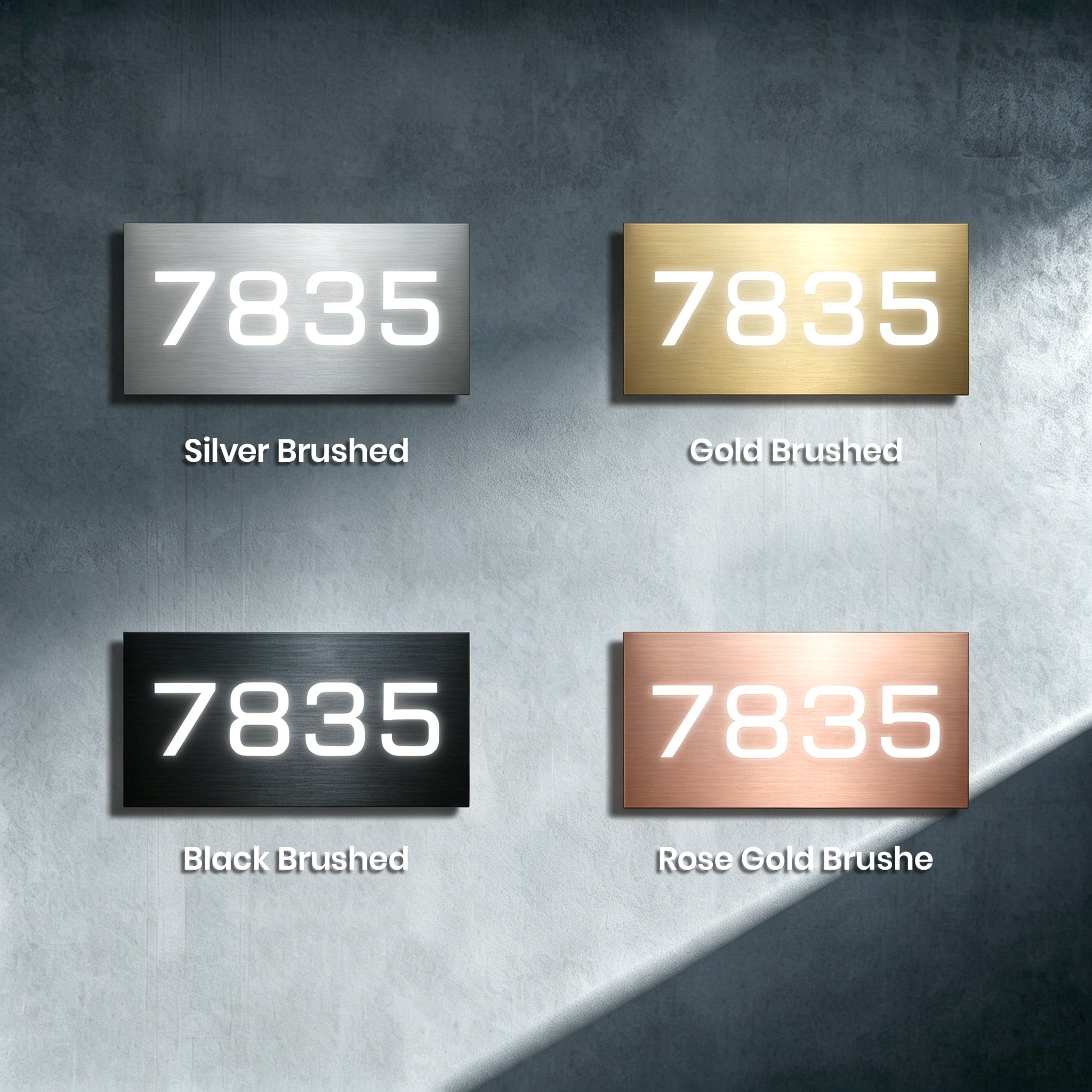 Lighted Address Number Sign