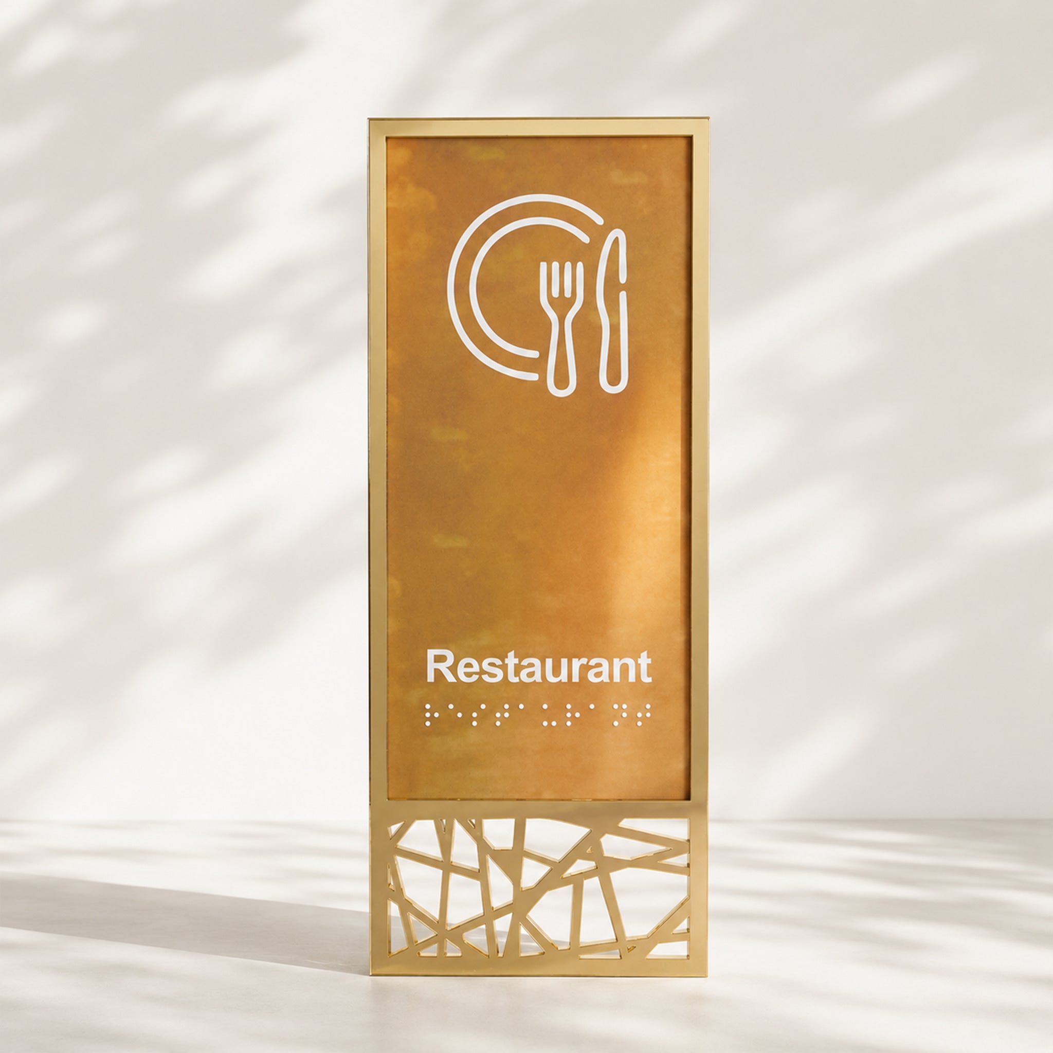 Gold Door Sign For Hotel