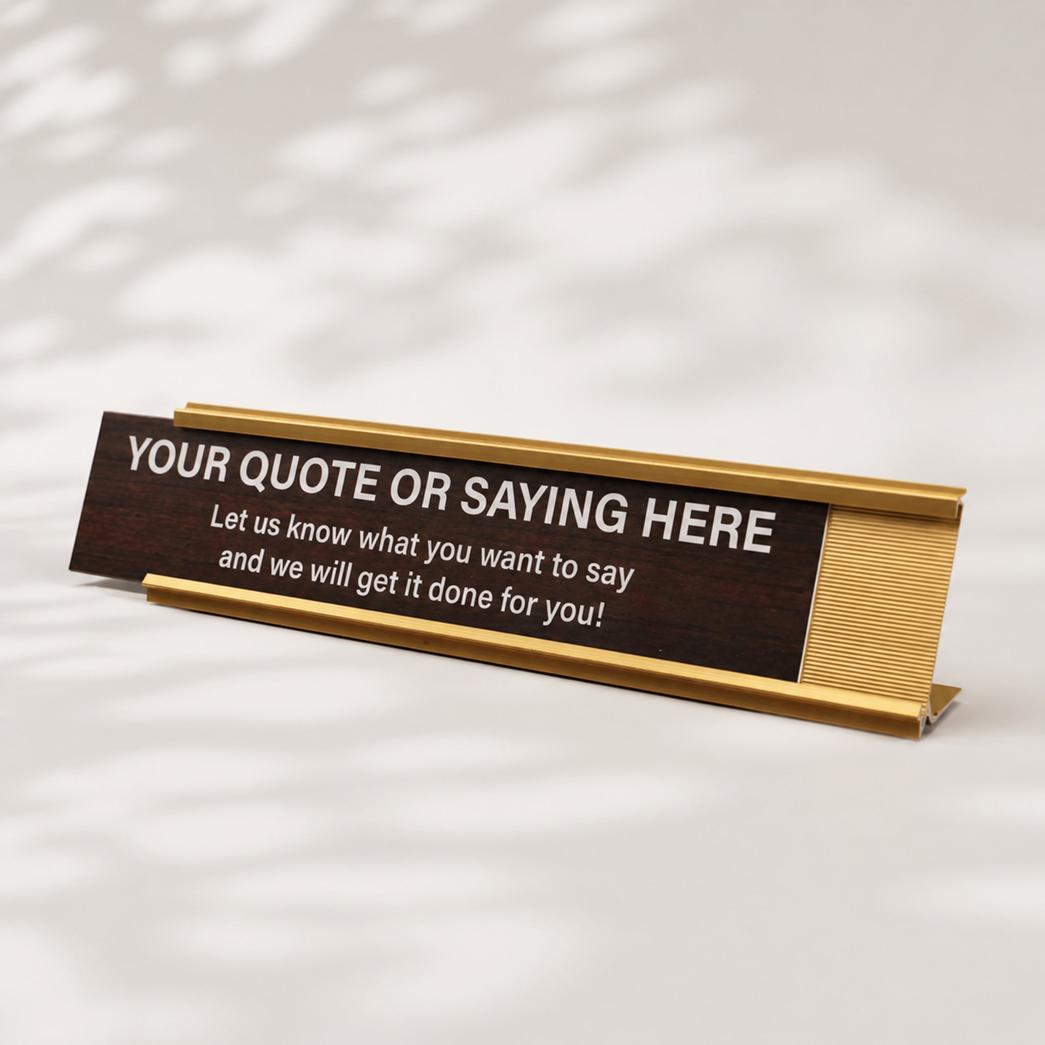 Custom Engraved Desk Funny Sign