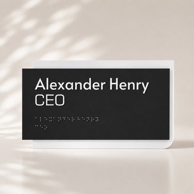 Acrylic Braille Door Sign