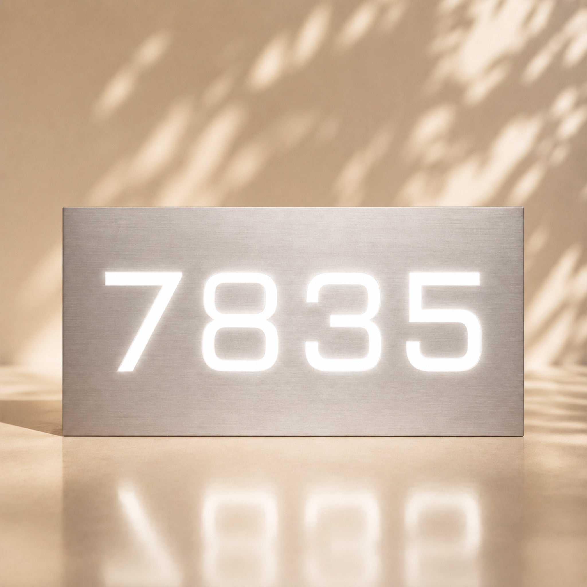Lighted Address Number Sign