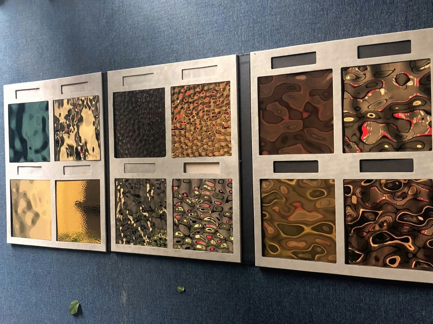 Craftsmanship materials display