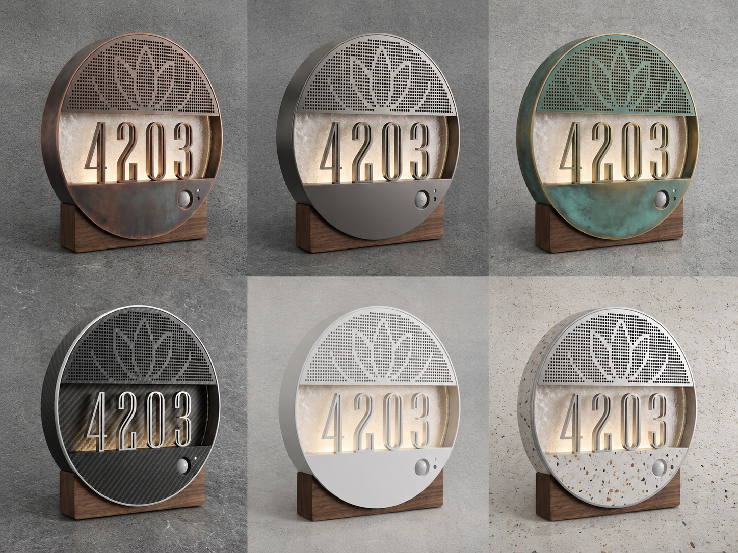 New Circular Room Number Sign for Modern & Premium Environments