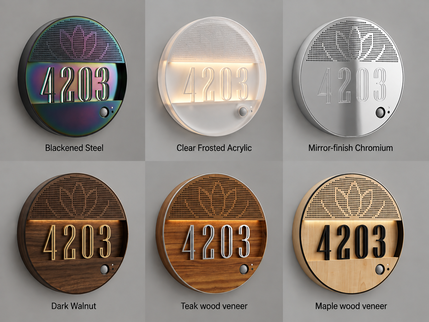 New Circular Room Number Sign for Modern & Premium Environments