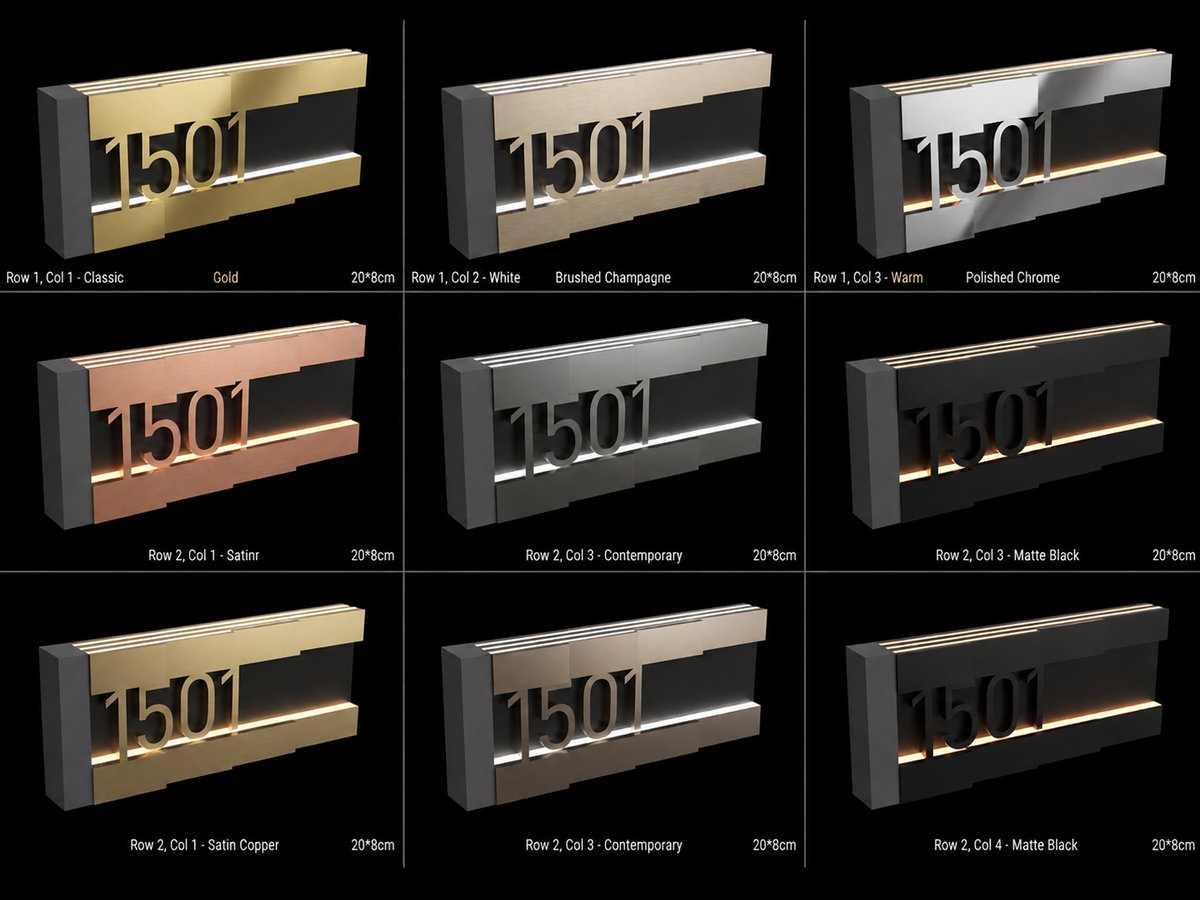 Dimensional Room Number Sign for Premium & Professional Environments