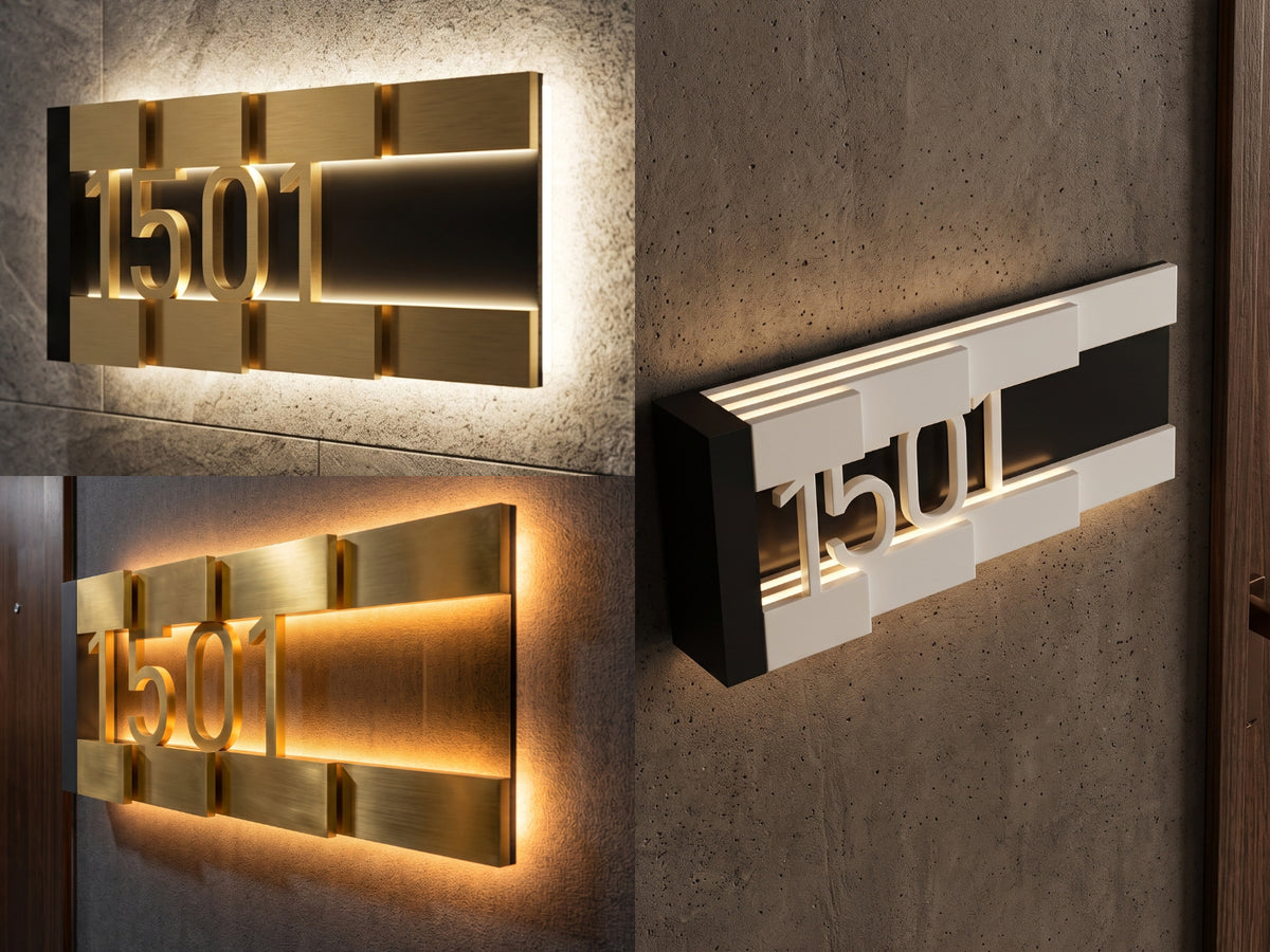 Dimensional Room Number Sign for Premium & Professional Environments