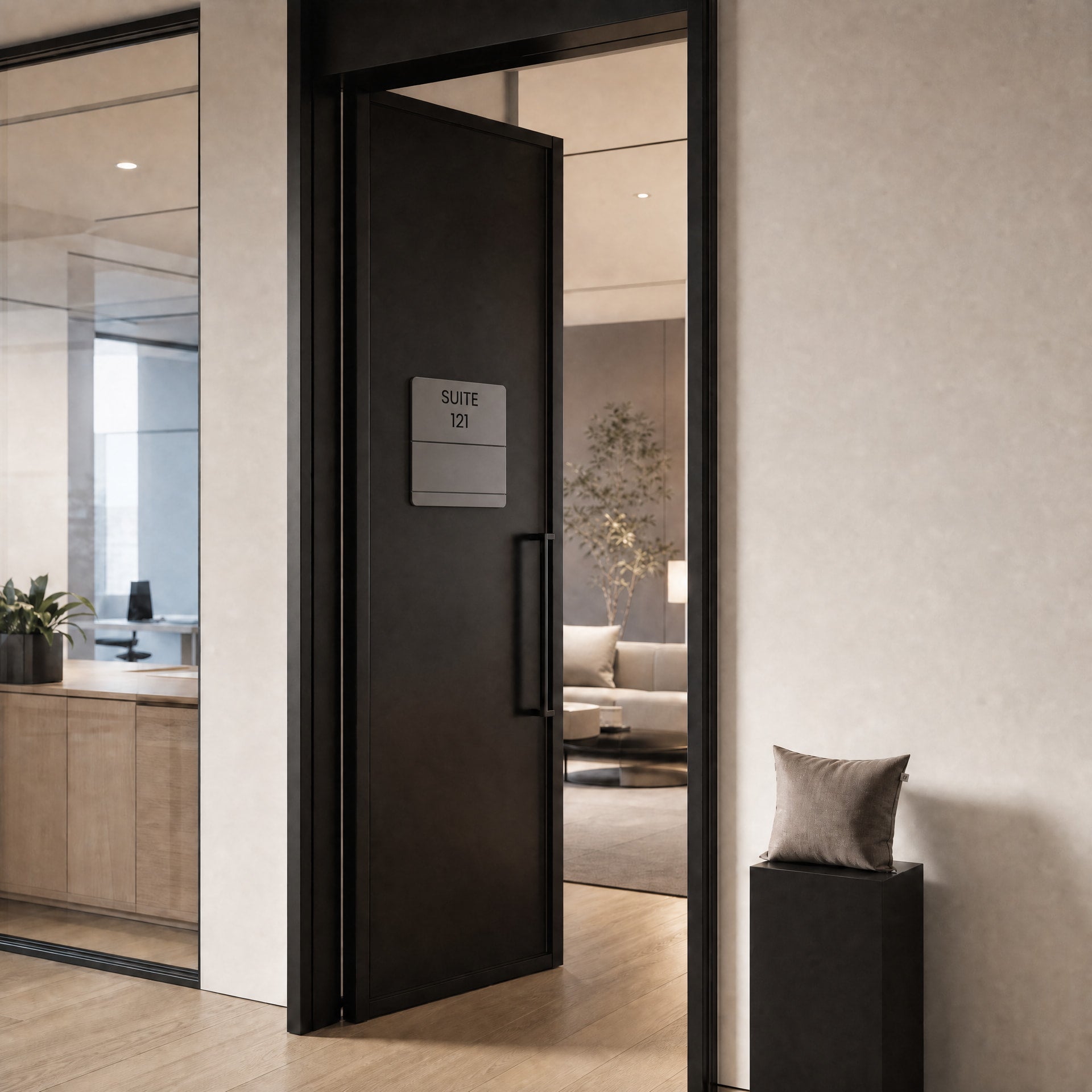 Braille Room Number Sign-With Insert Window