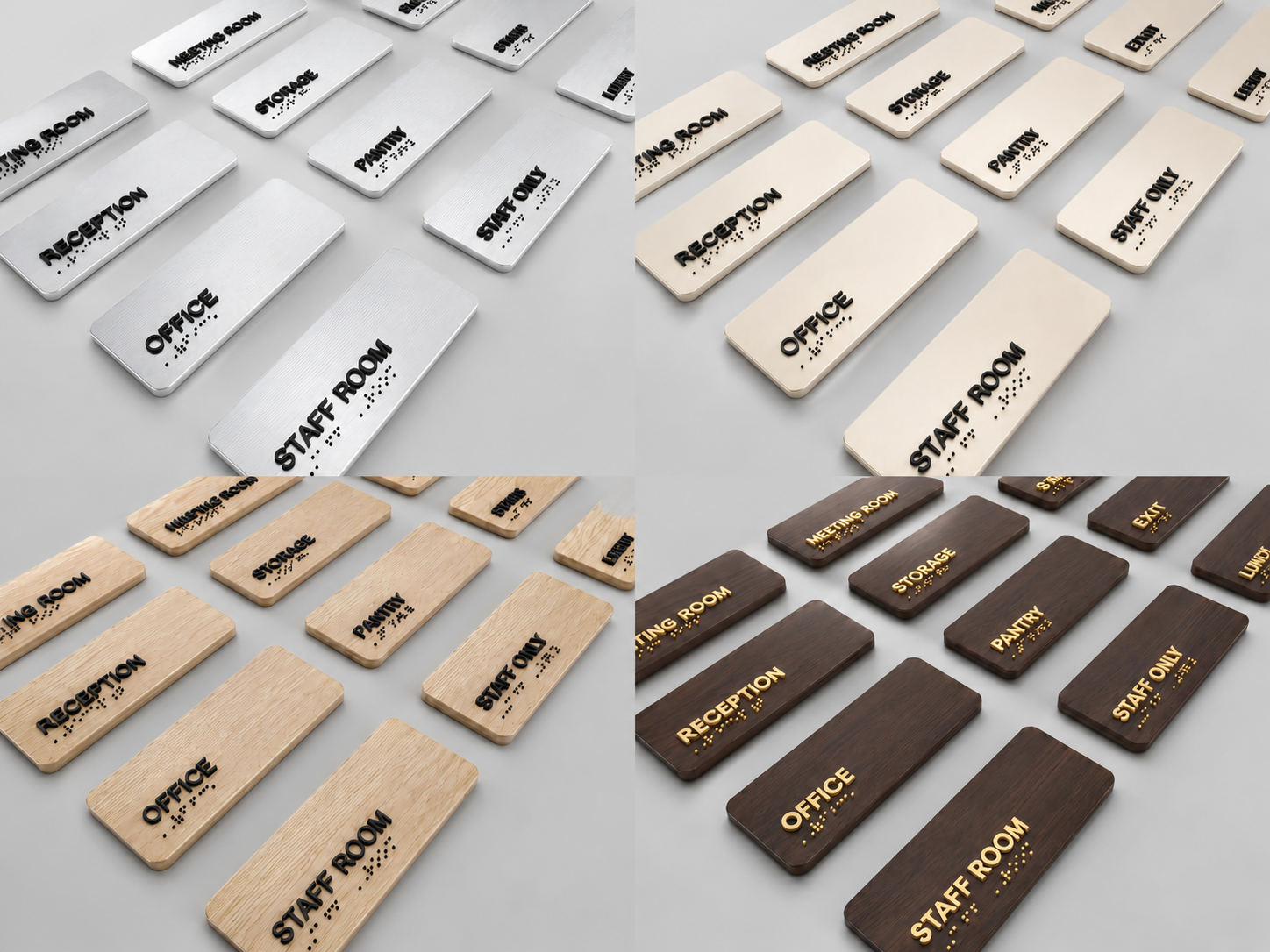 Elevating Braille Door Signs with Natural Wood Design